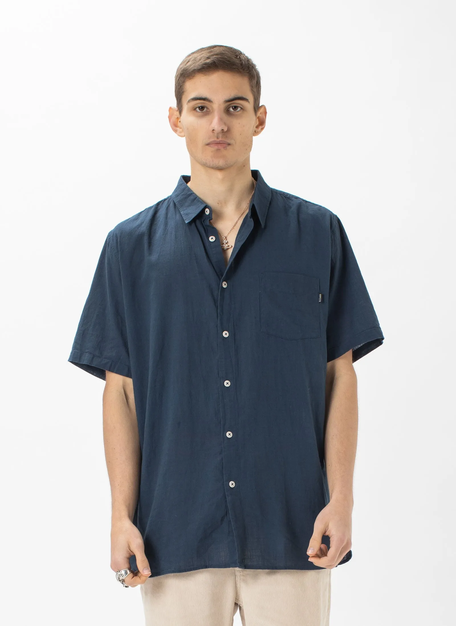 Holiday Shirt Slate Slub sold by Barney Cools