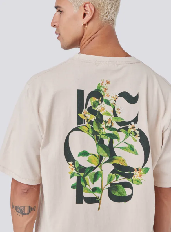 Botanic Homie Tee Sandstone sold by Barney Cools