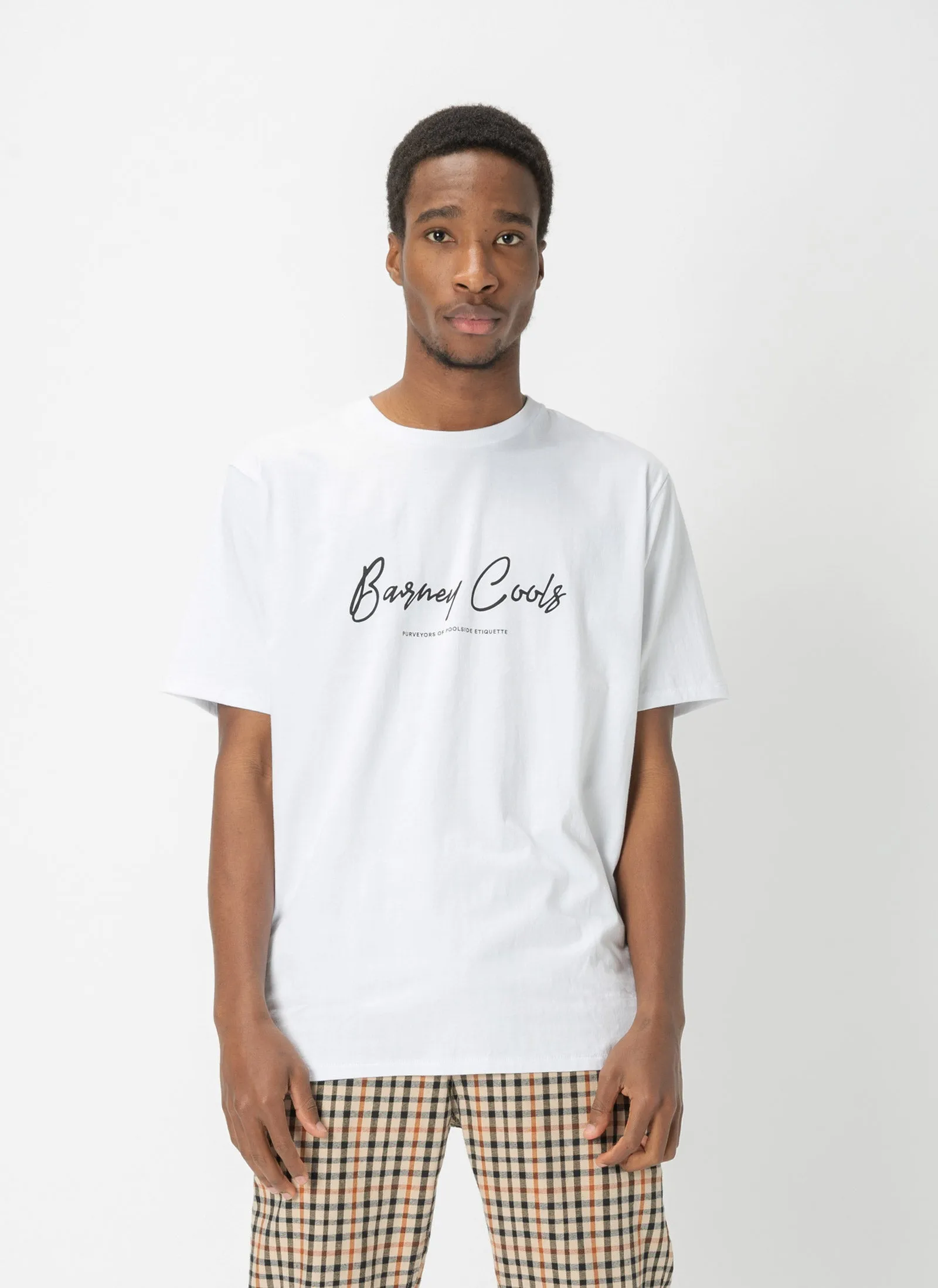Barney Cools Script Tee White sold by Barney Cools