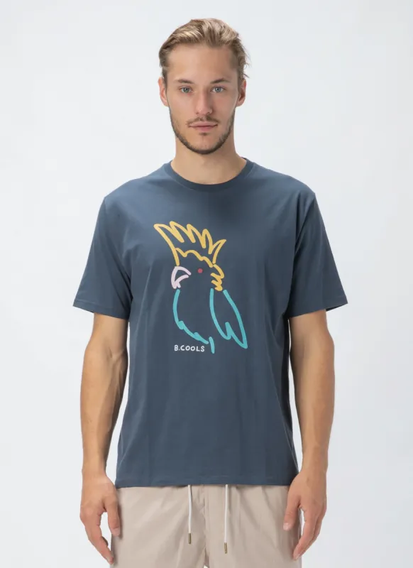 Cockatoo Tee Slate sold by Barney Cools