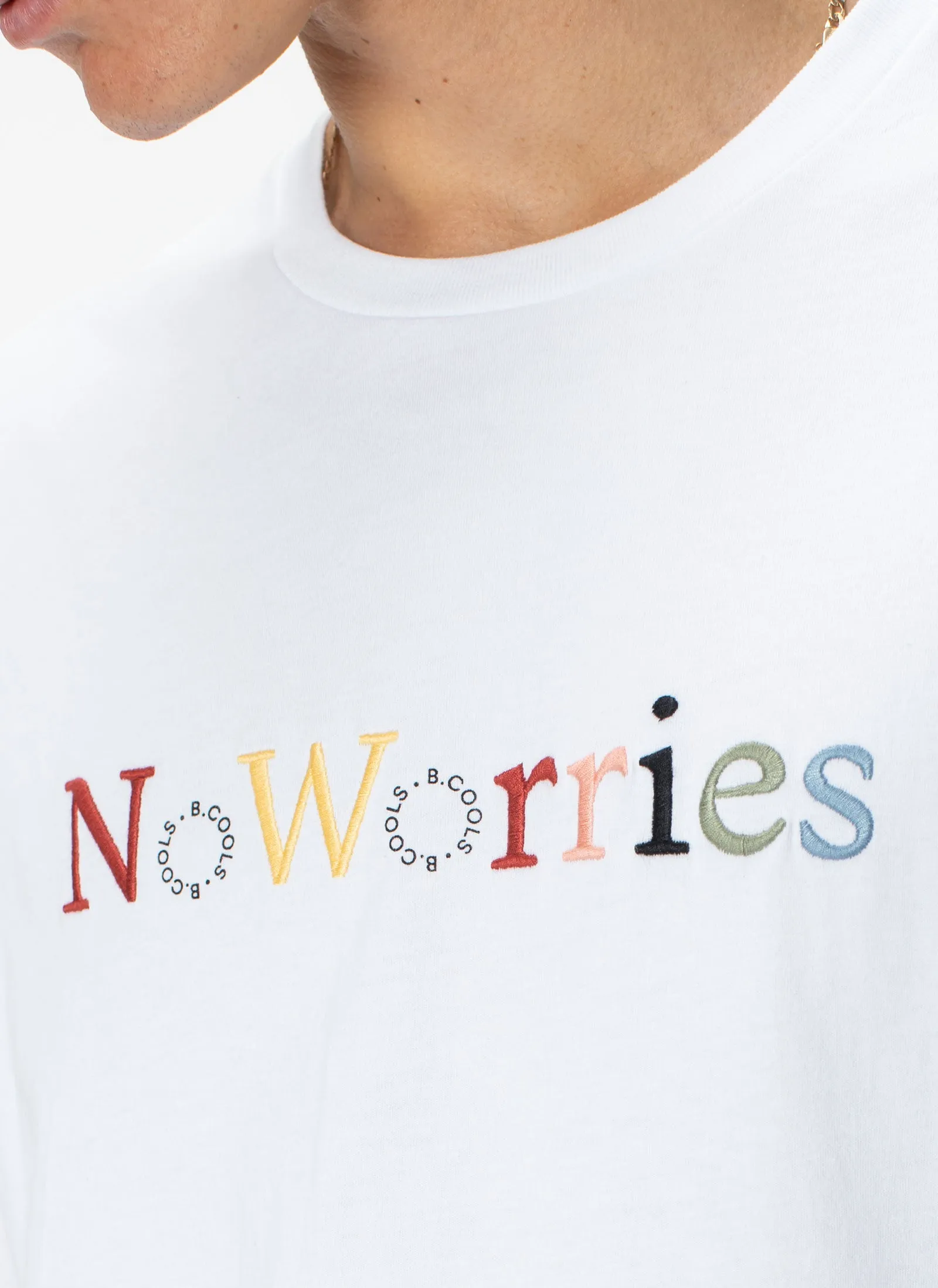 No Worries Tee White sold by Barney Cools product image thumbnail 2