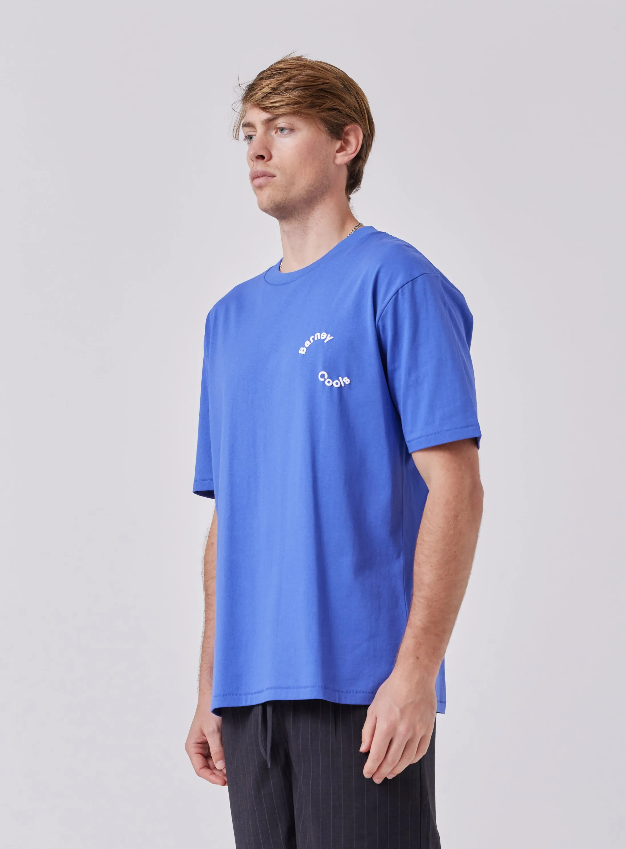 Path Tee Cyber Blue sold by Barney Cools product image thumbnail 4