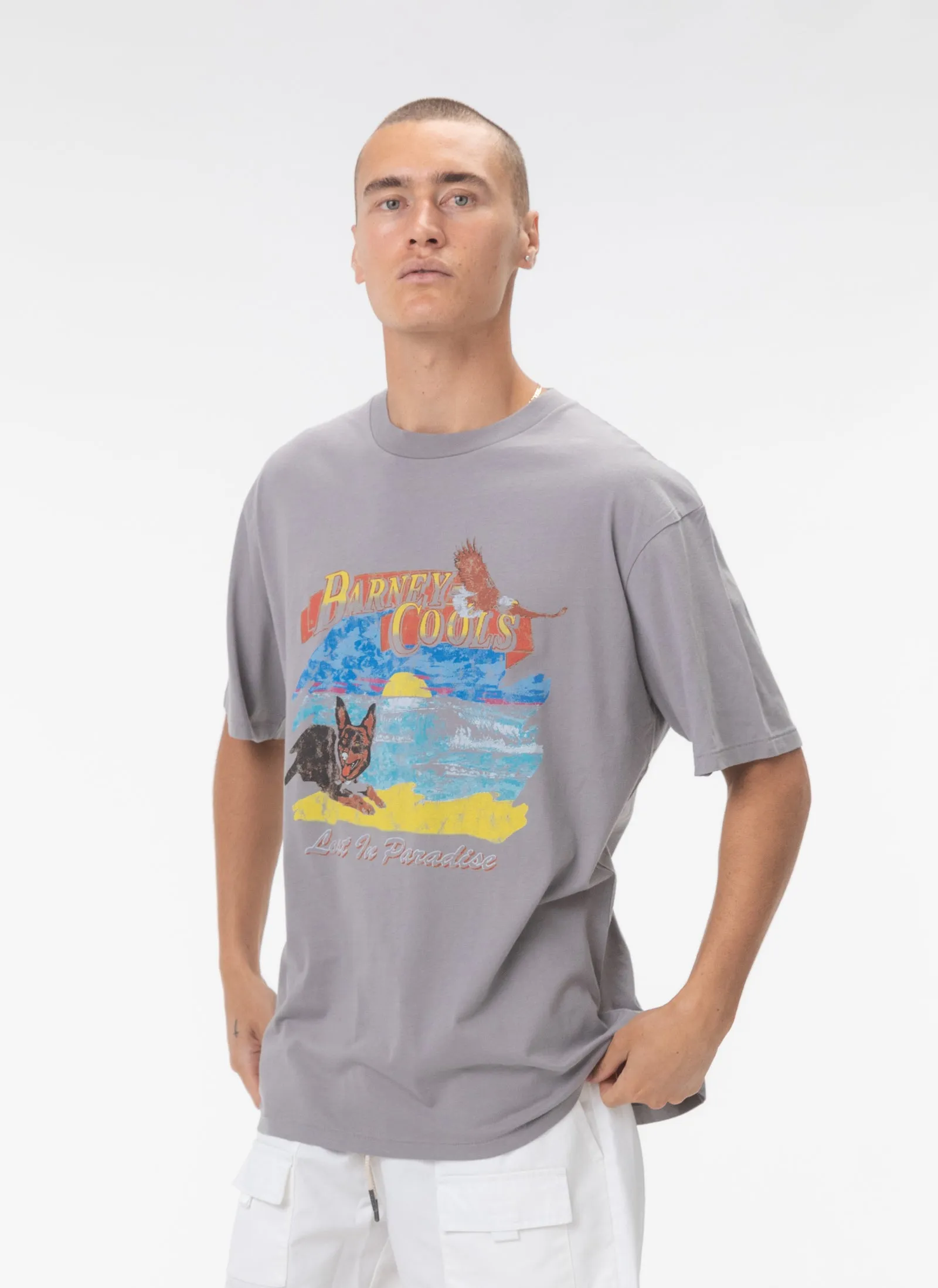 Lost Paradise Tee Smoke sold by Barney Cools product image thumbnail 4