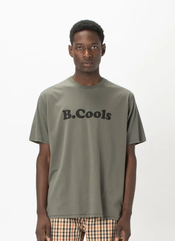 Retro Logo Tee Bottle Green sold by Barney Cools