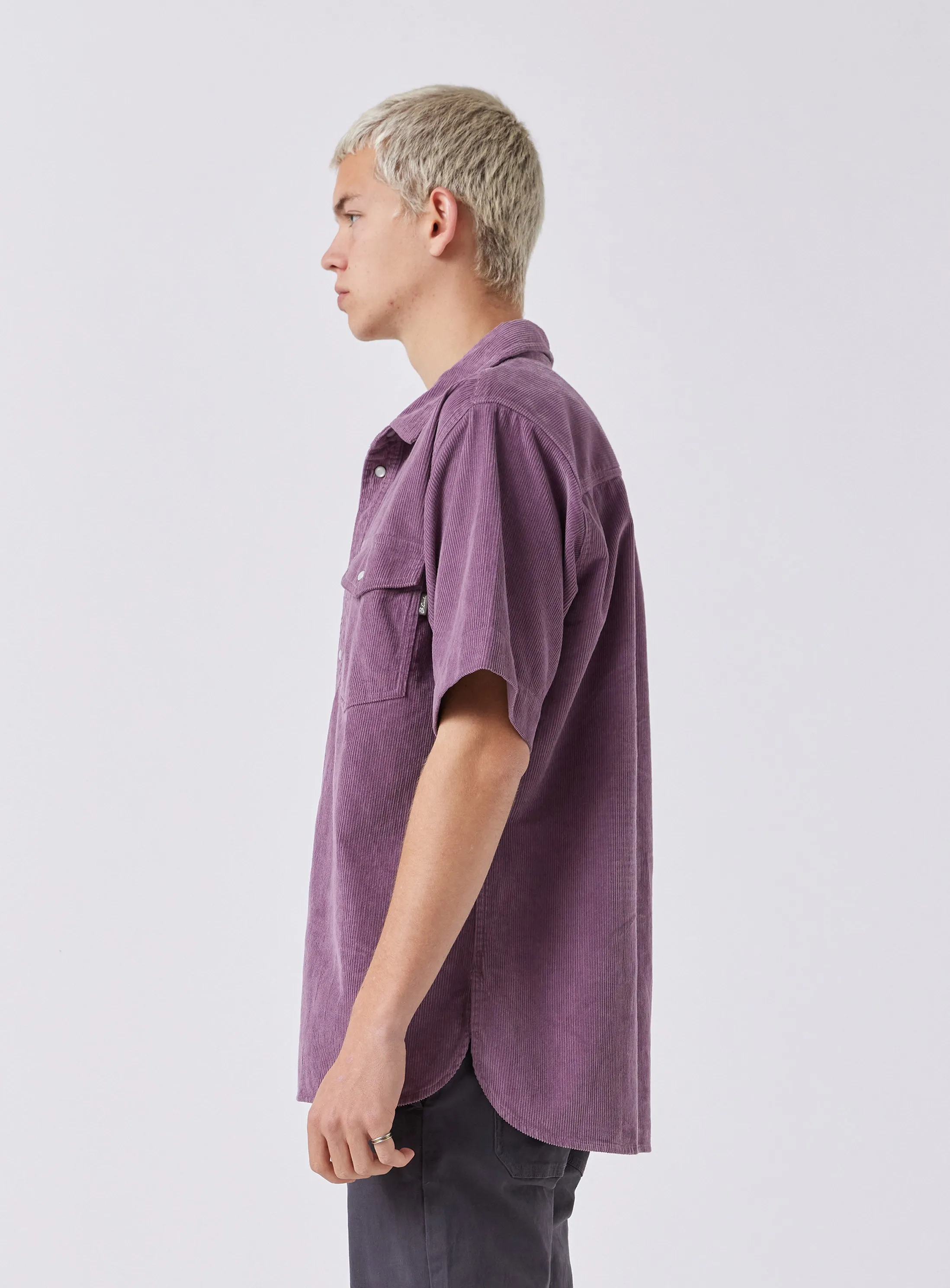 Homie Shirt Dusty Lilac Cord sold by Barney Cools product image thumbnail 4
