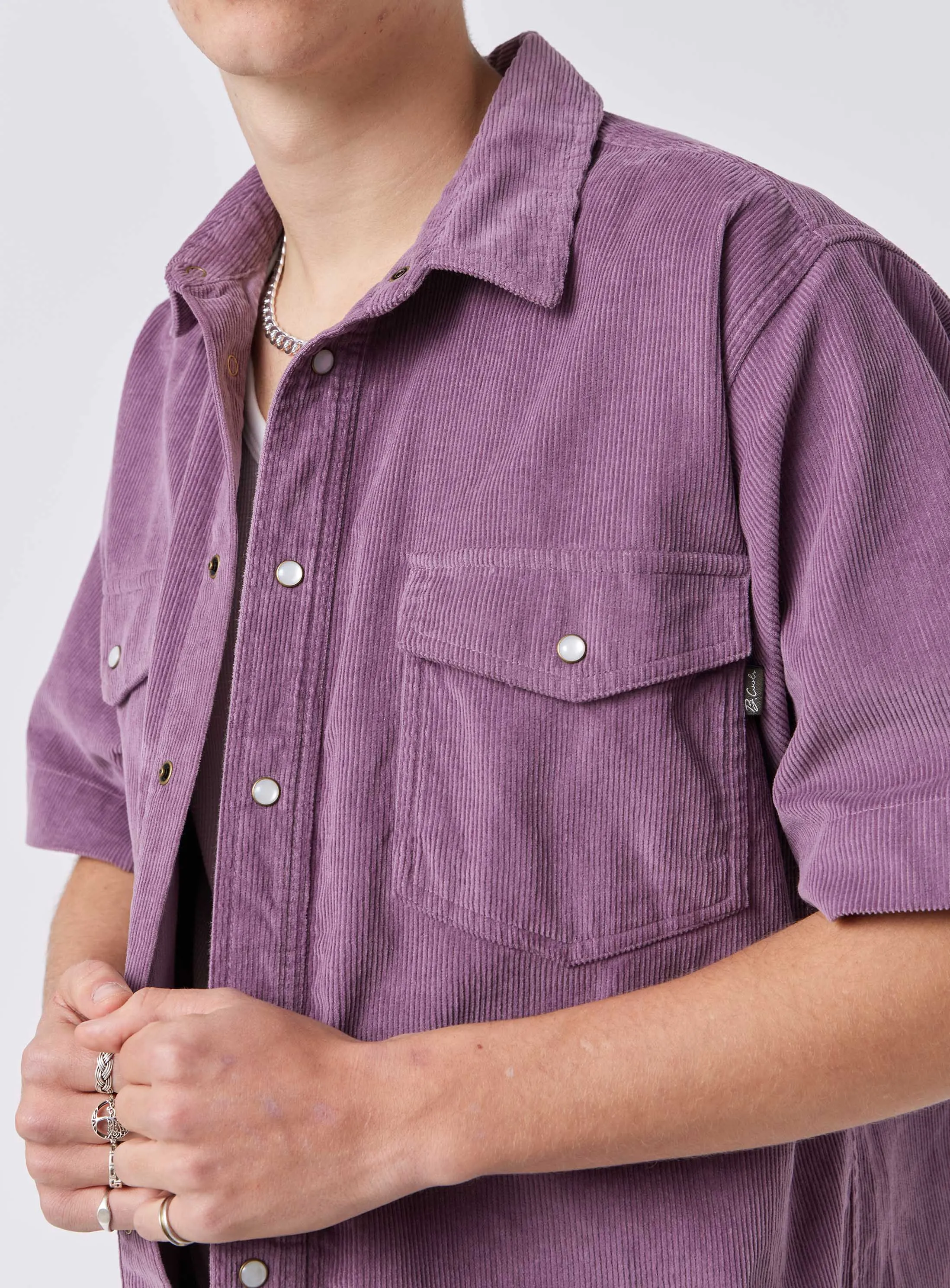 Homie Shirt Dusty Lilac Cord sold by Barney Cools product image thumbnail 2