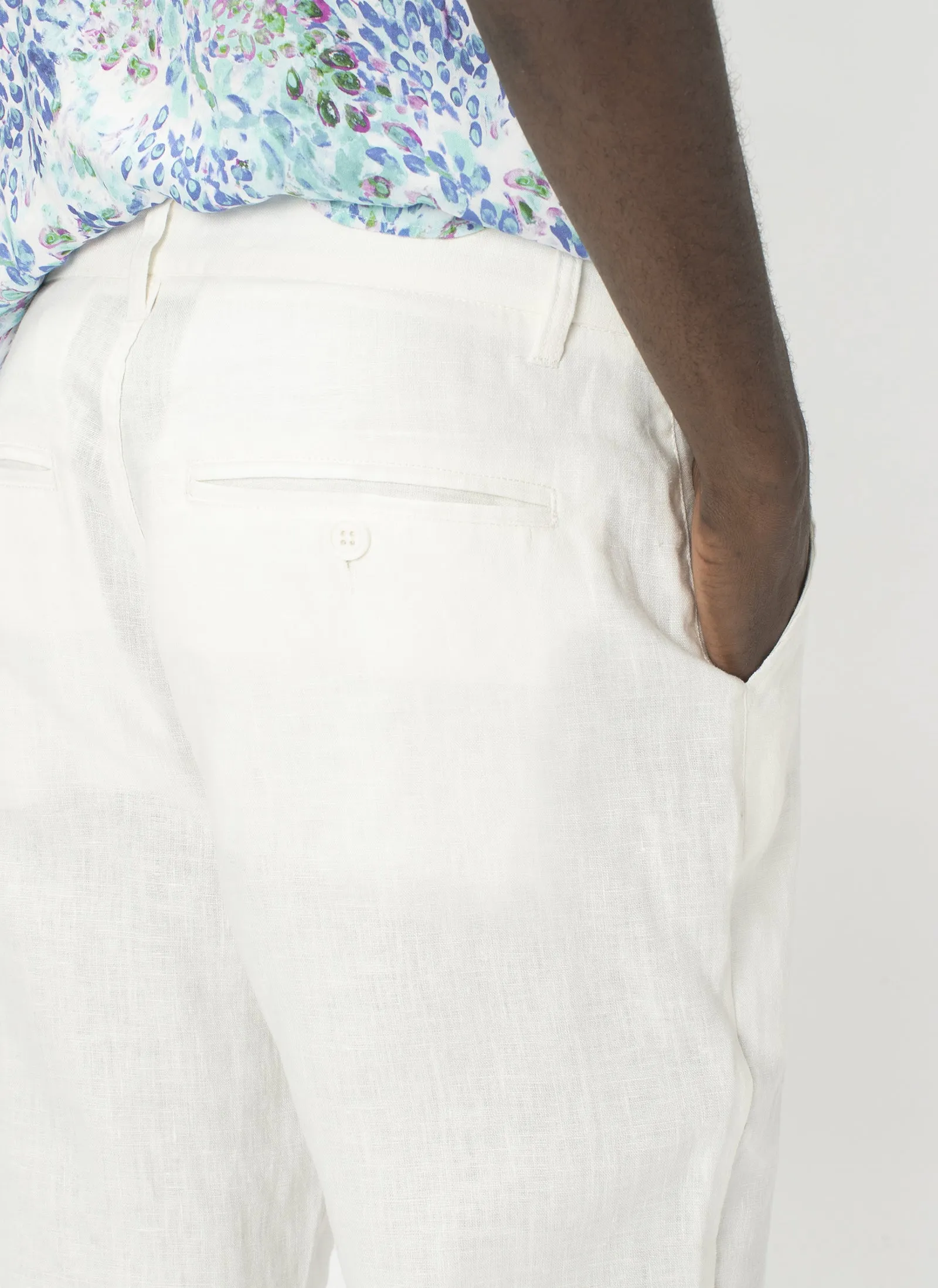 B.Relaxed Pant White Linen sold by Barney Cools product image thumbnail 2
