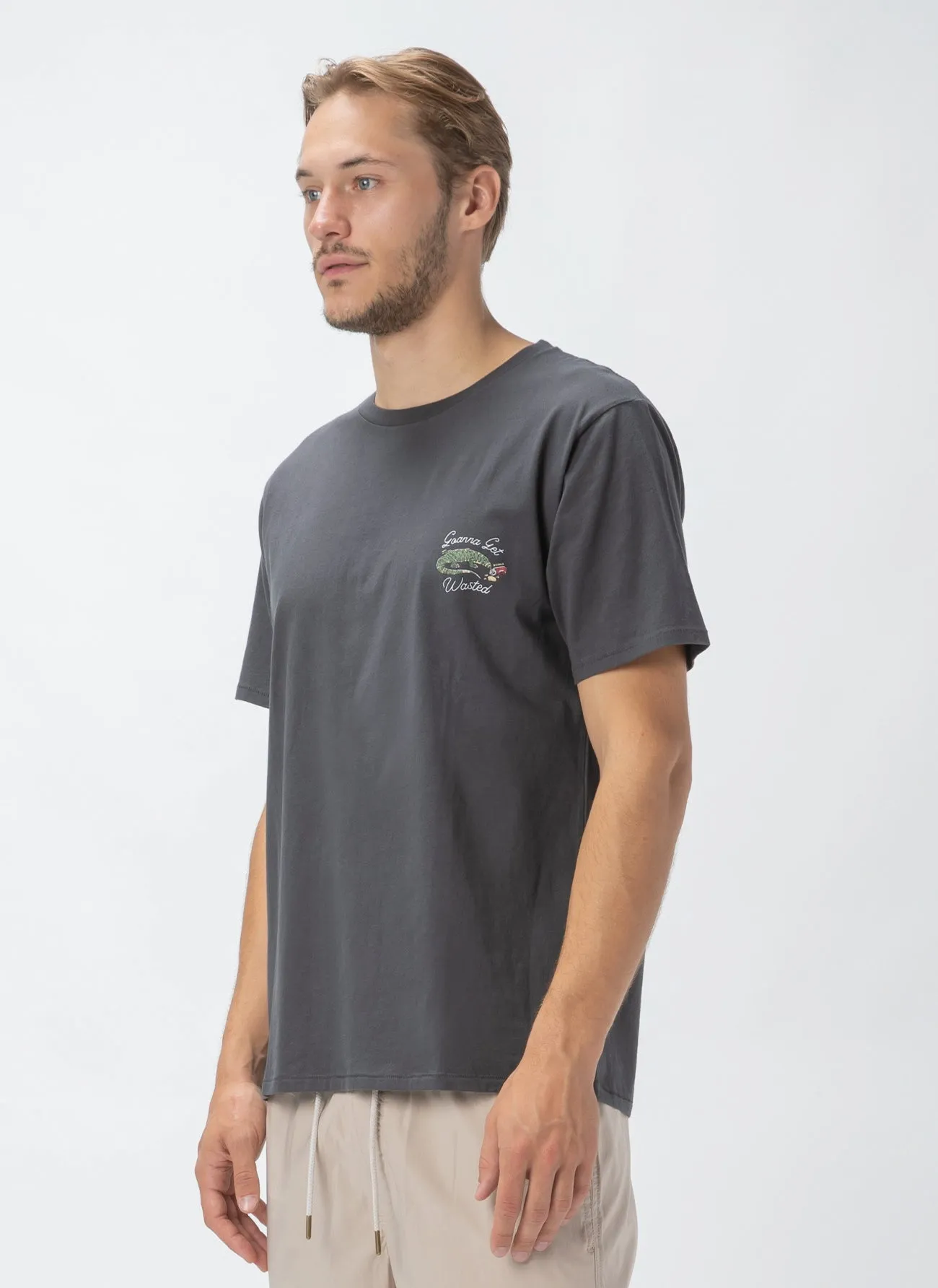 Goanna Tee Pigment Black sold by Barney Cools product image thumbnail 3