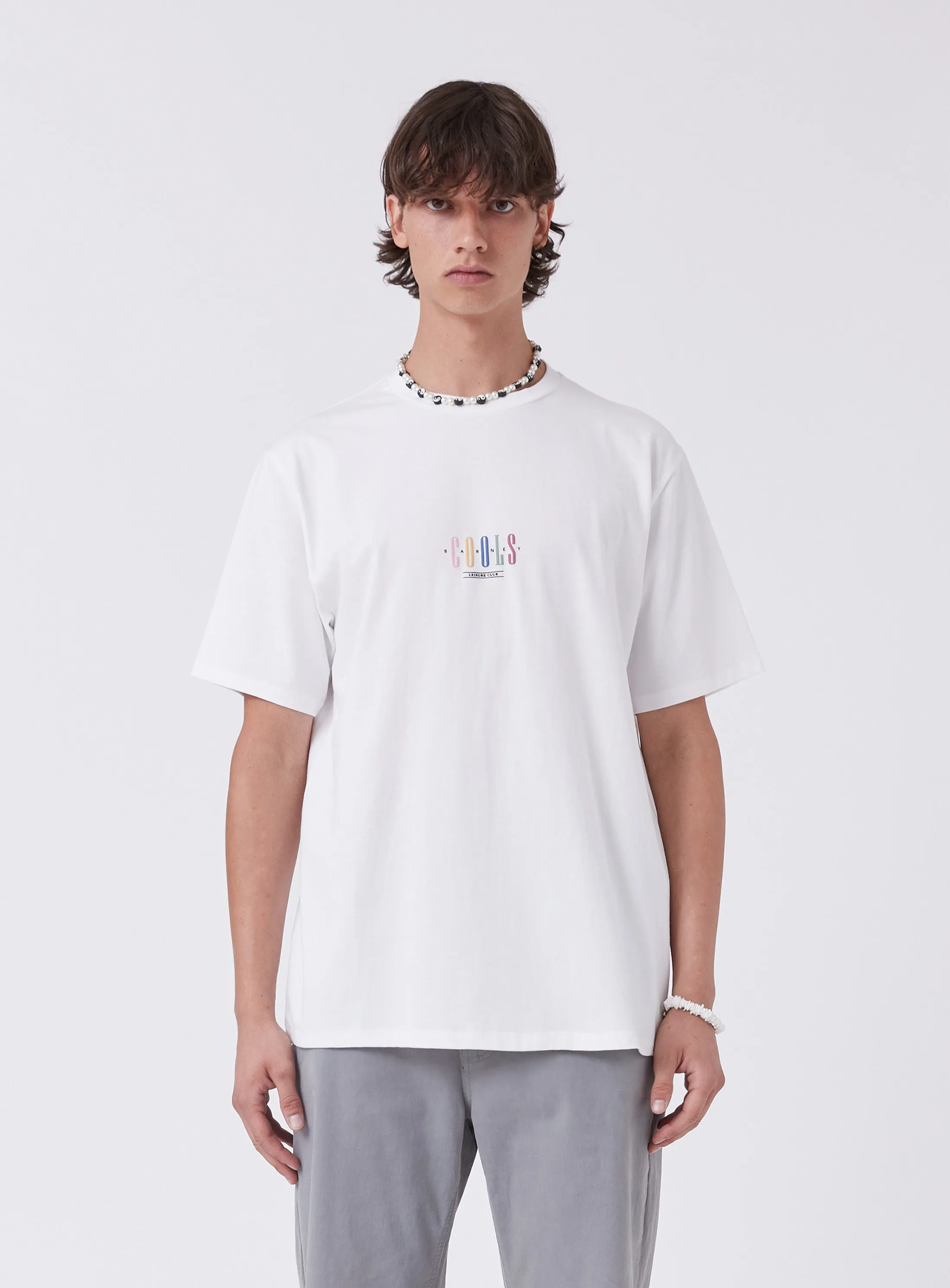 Leisure Club 2.0 Tee White sold by Barney Cools