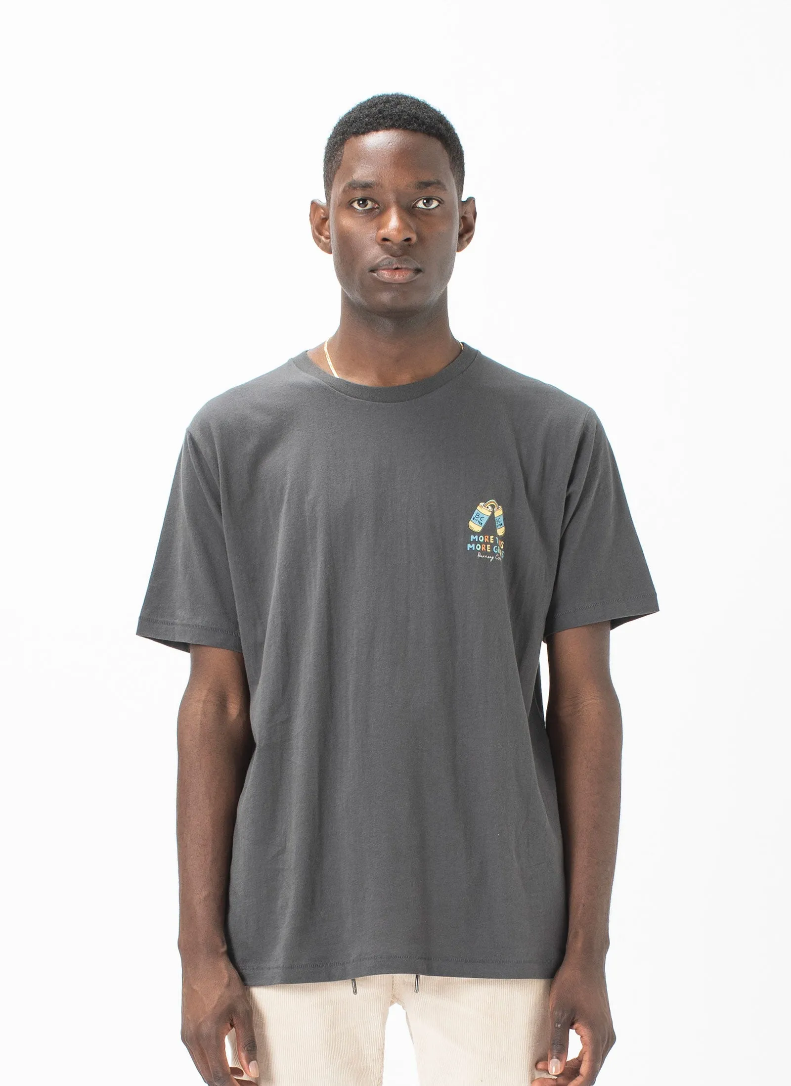 More Grins Tee Pigment Black sold by Barney Cools product image thumbnail 2