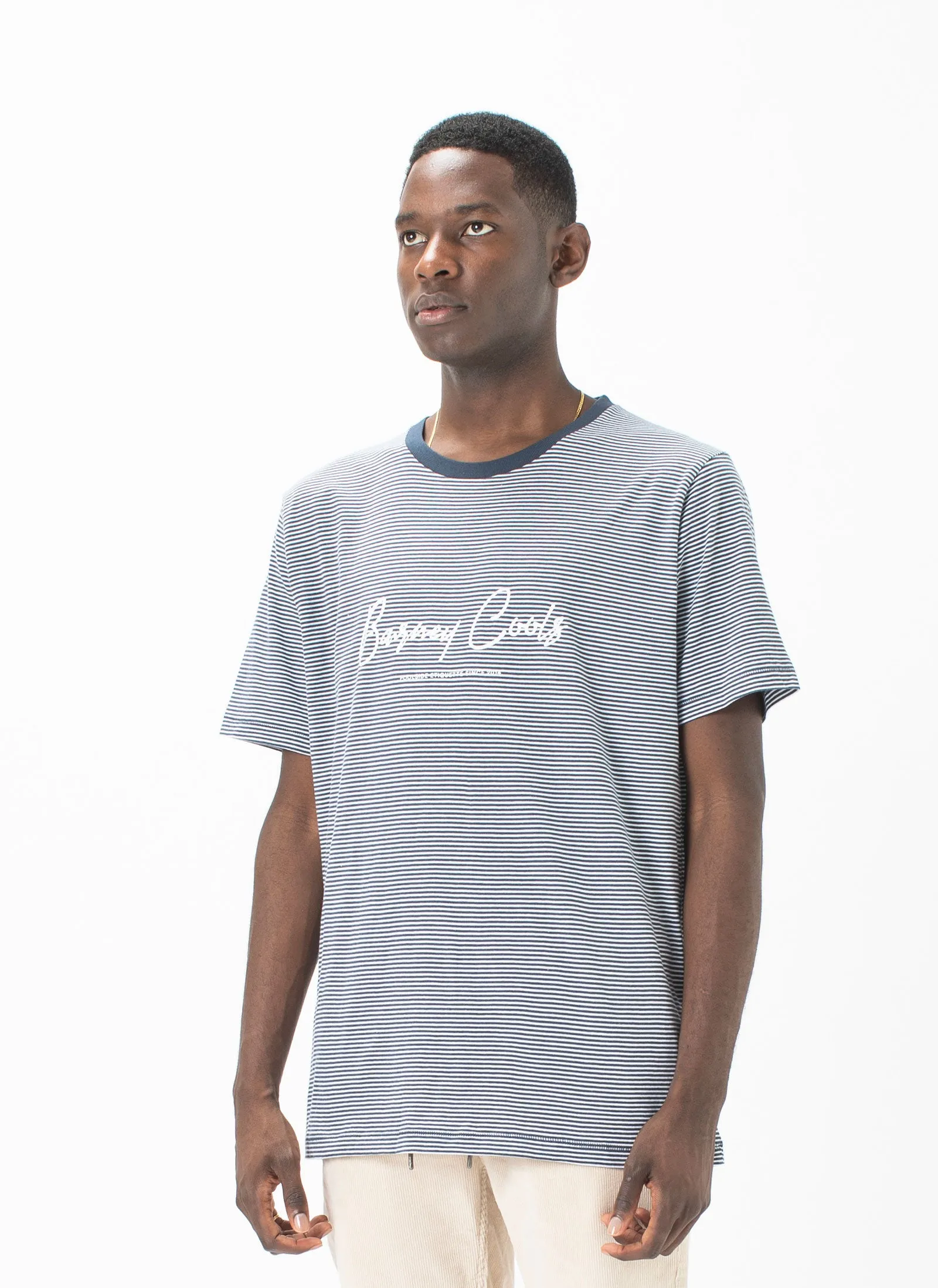 Barney Cools Script Tee Slate Stripe sold by Barney Cools product image thumbnail 3