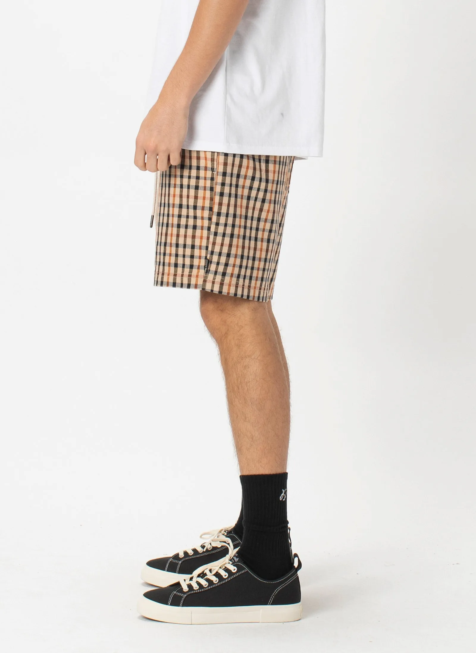 Poolside 17" Short Beige Check sold by Barney Cools product image thumbnail 5
