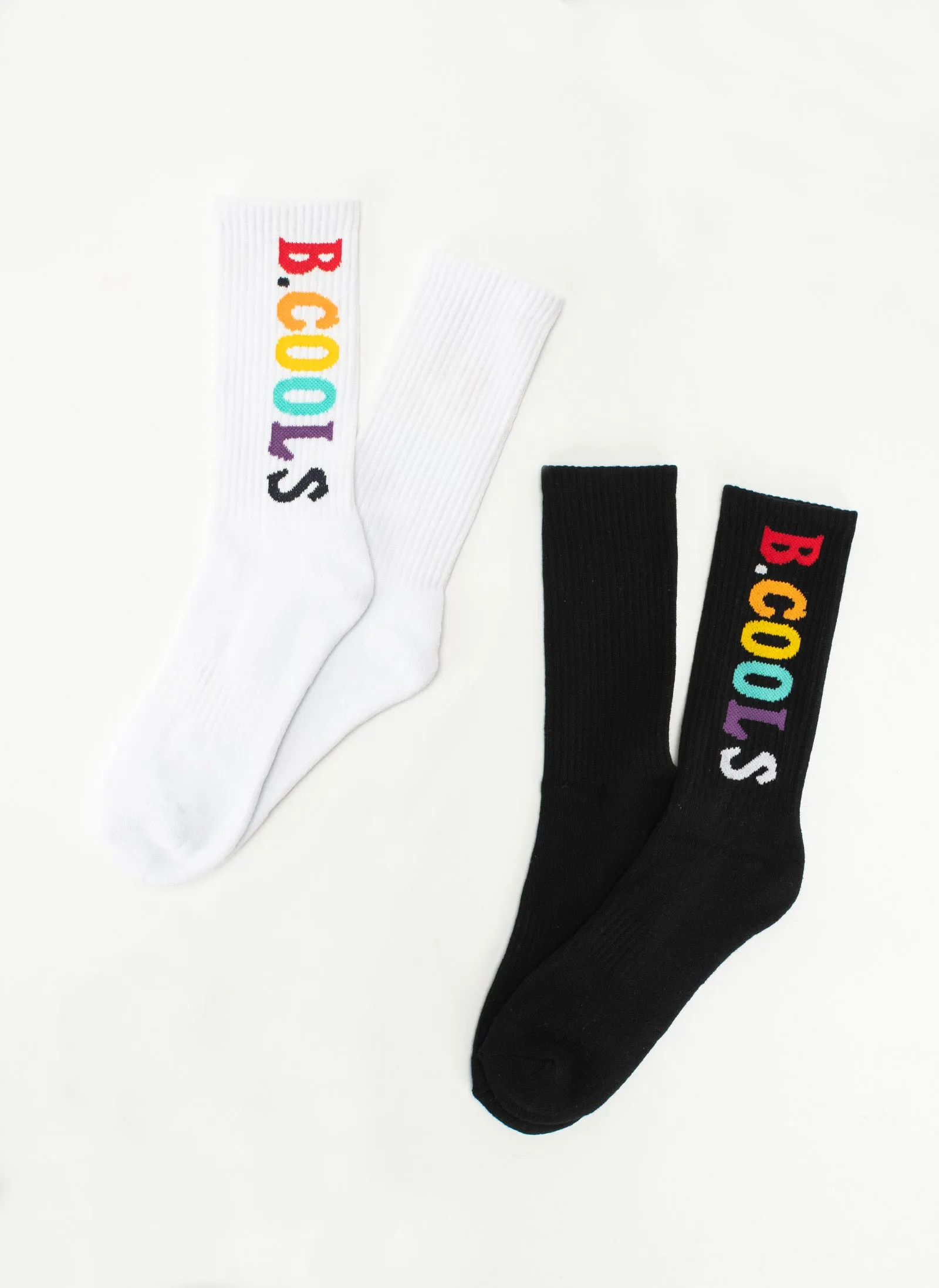 B.Bold 2 Pack Socks White/Black sold by Barney Cools