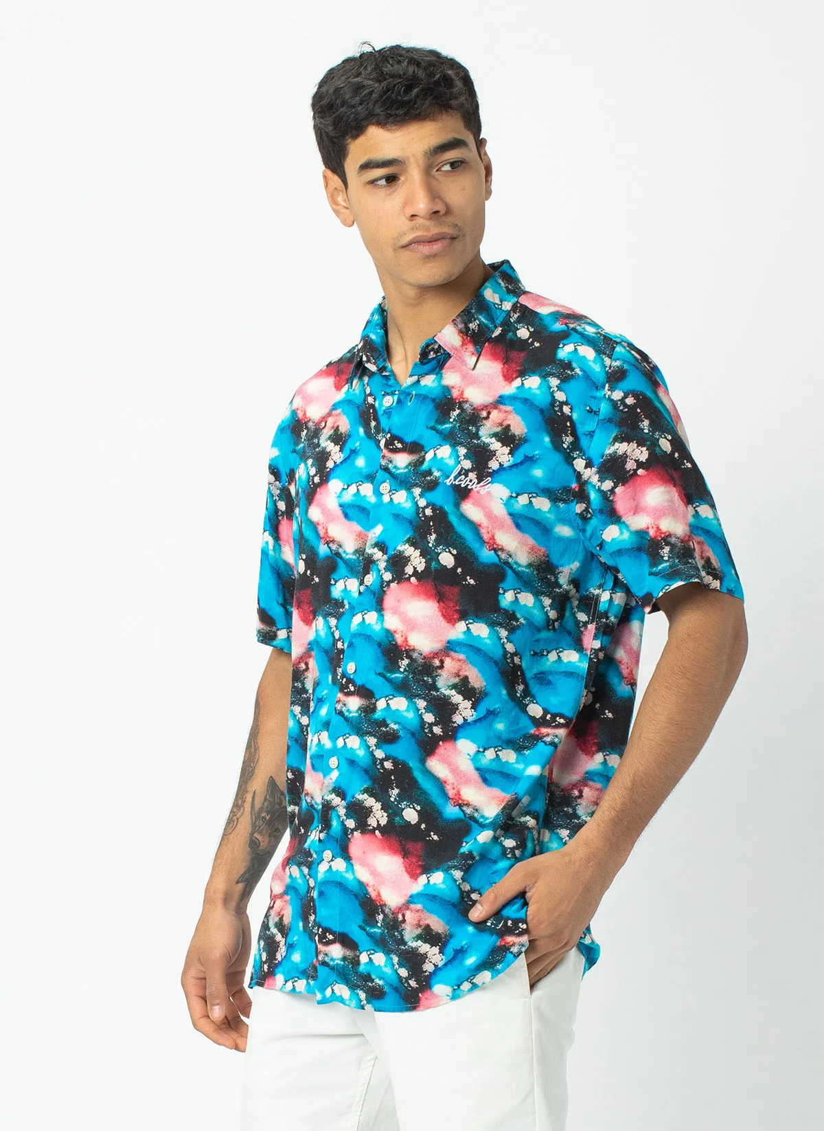 Holiday Short Sleeve Shirt Blue Marble - Sale sold by Barney Cools product image thumbnail 3