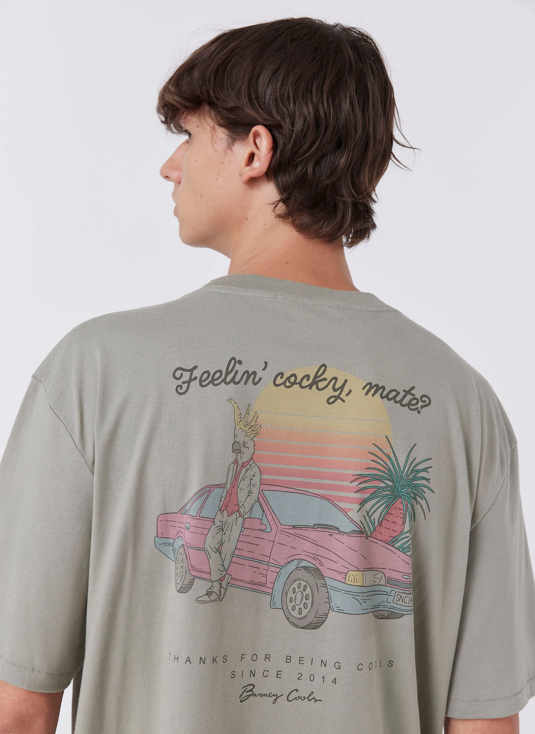 Cocky Tee Sage sold by Barney Cools product image thumbnail 3