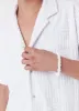Terry Jacquard Shirt White sold by Barney Cools