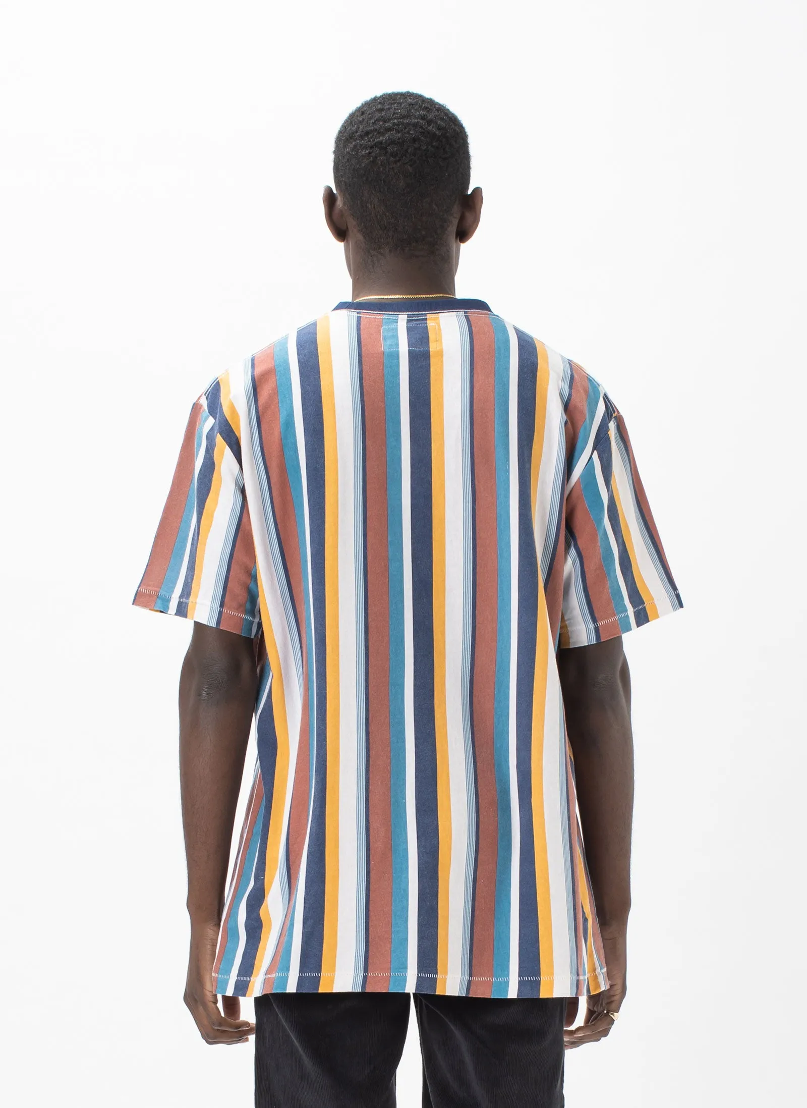 Club Script Tee 90S Stripe sold by Barney Cools product image thumbnail 4