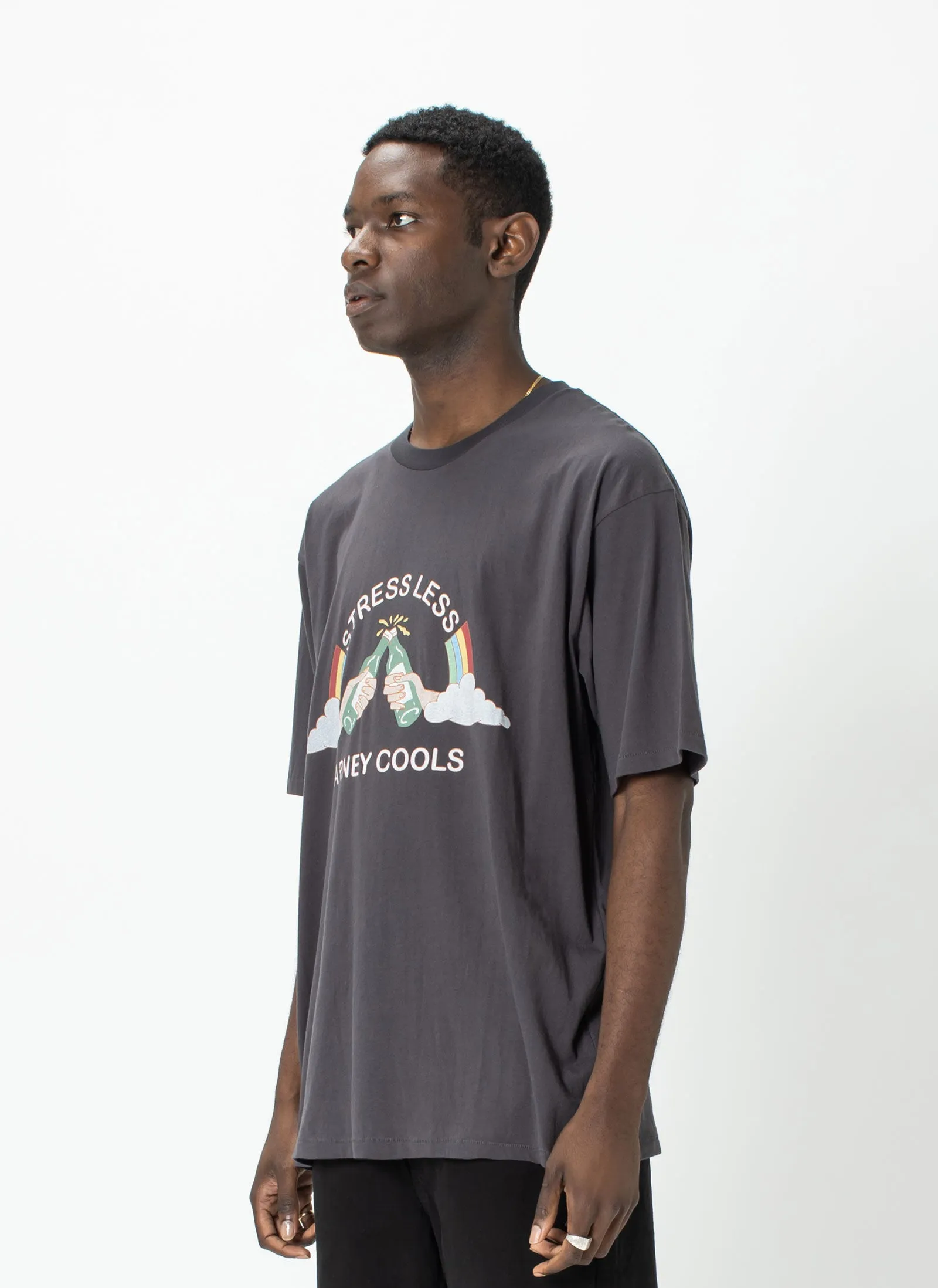 Stress Less Homie Tee Black sold by Barney Cools product image thumbnail 3