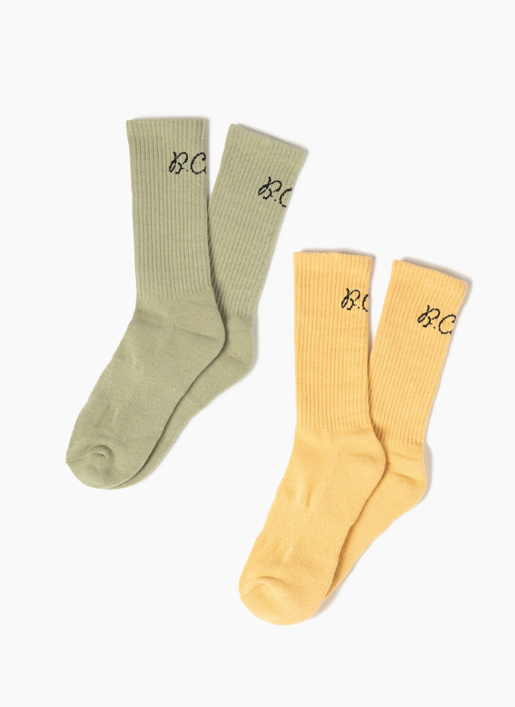 2-Pack Socks Seagrass/Summer Yellow sold by Barney Cools
