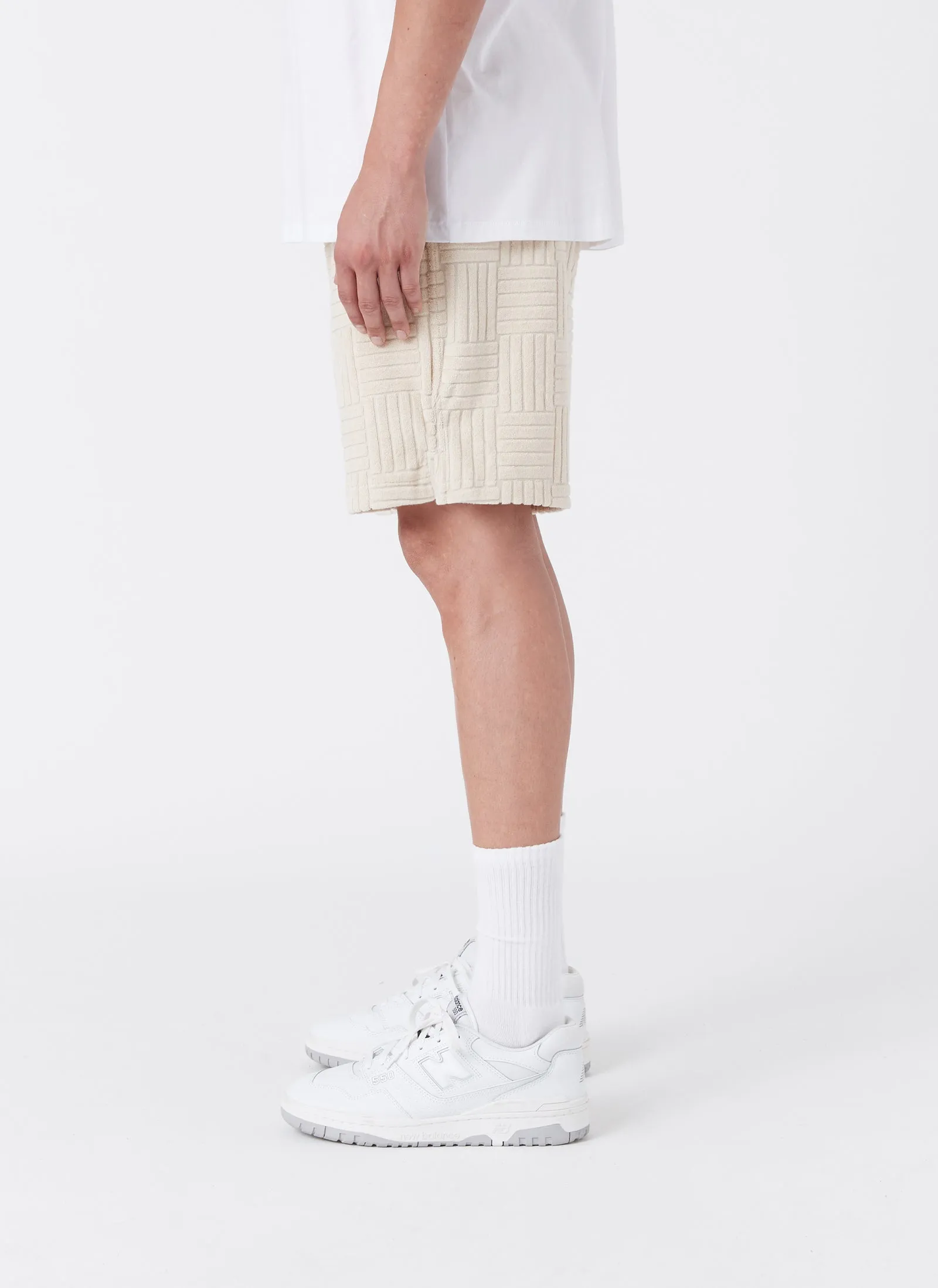 Terry Jacquard Short Beige sold by Barney Cools product image thumbnail 5