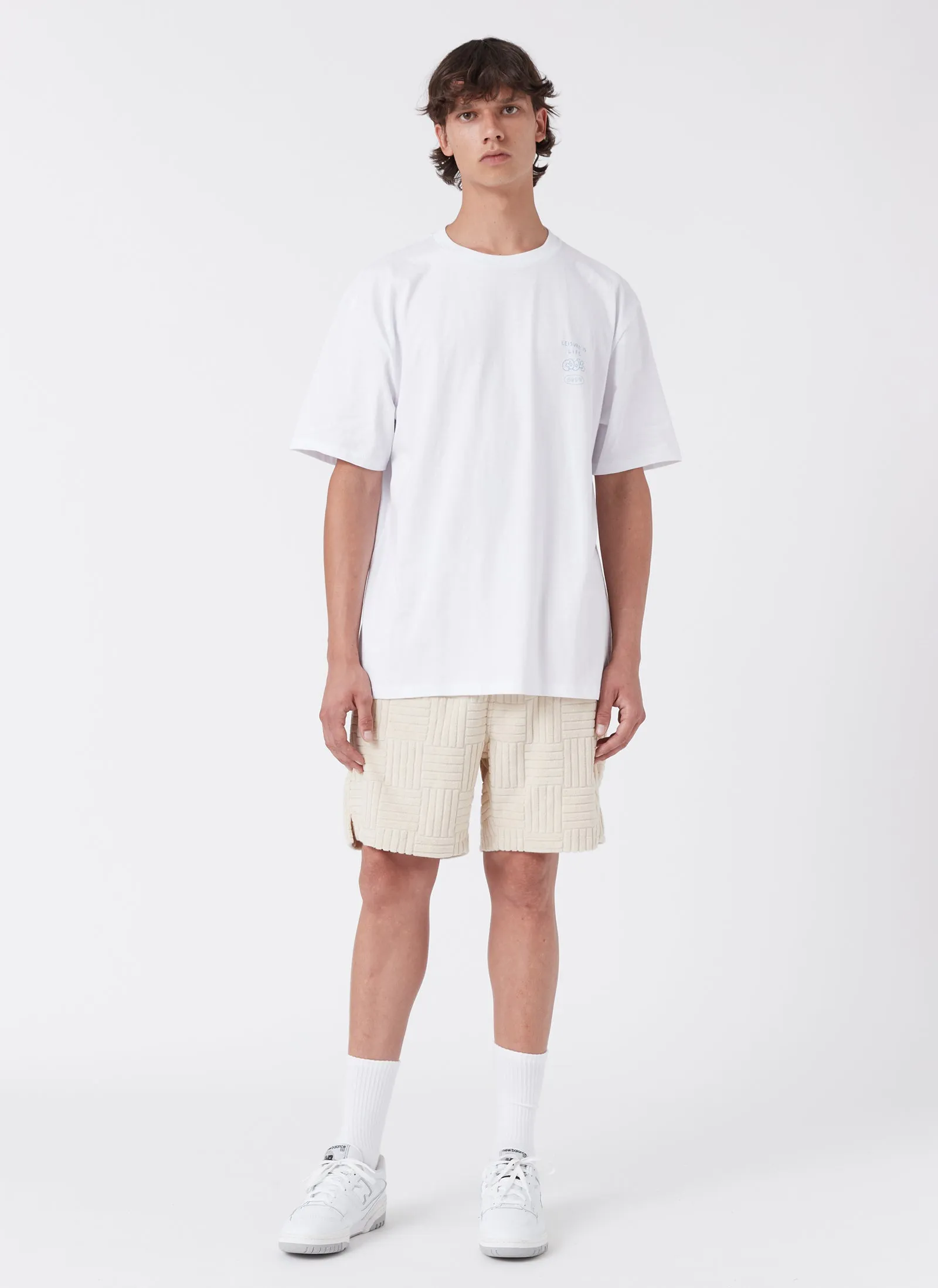 Terry Jacquard Short Beige sold by Barney Cools product image thumbnail 3