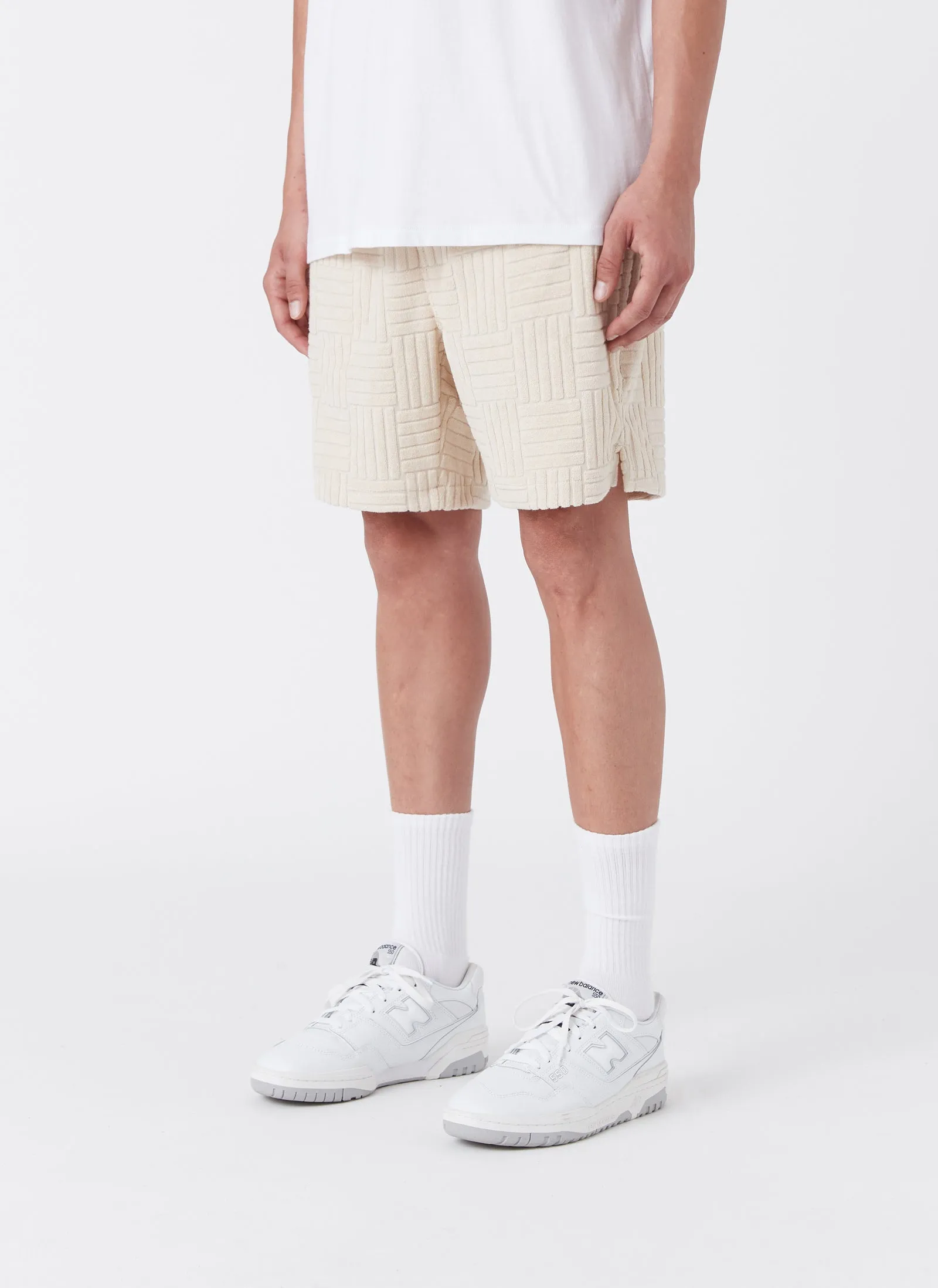 Terry Jacquard Short Beige sold by Barney Cools product image thumbnail 4