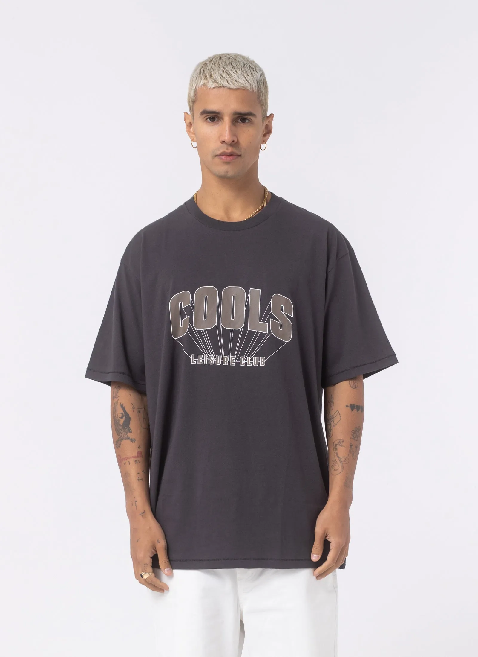 College Homie Tee Pigment Black sold by Barney Cools
