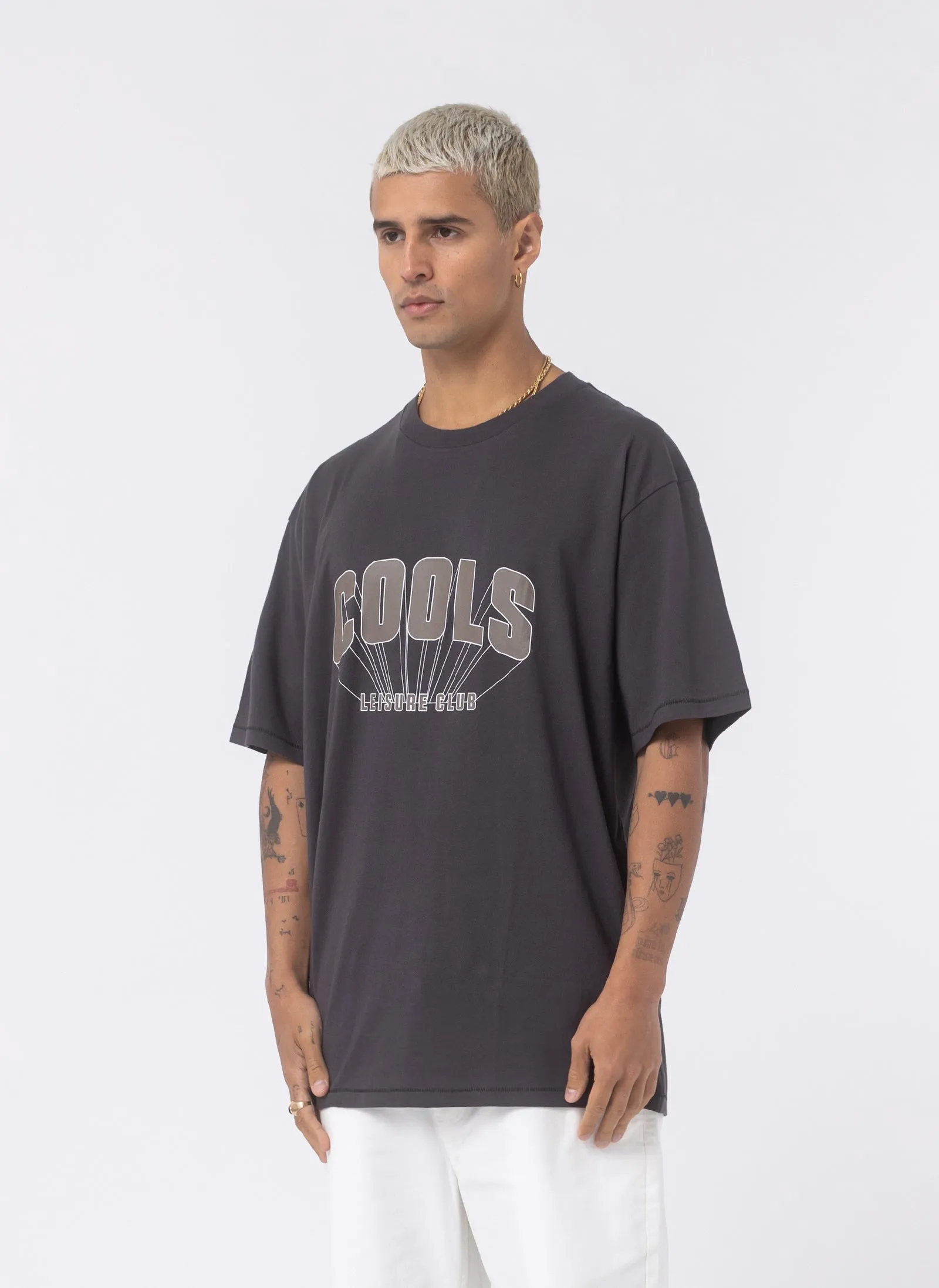 College Homie Tee Pigment Black sold by Barney Cools product image thumbnail 3