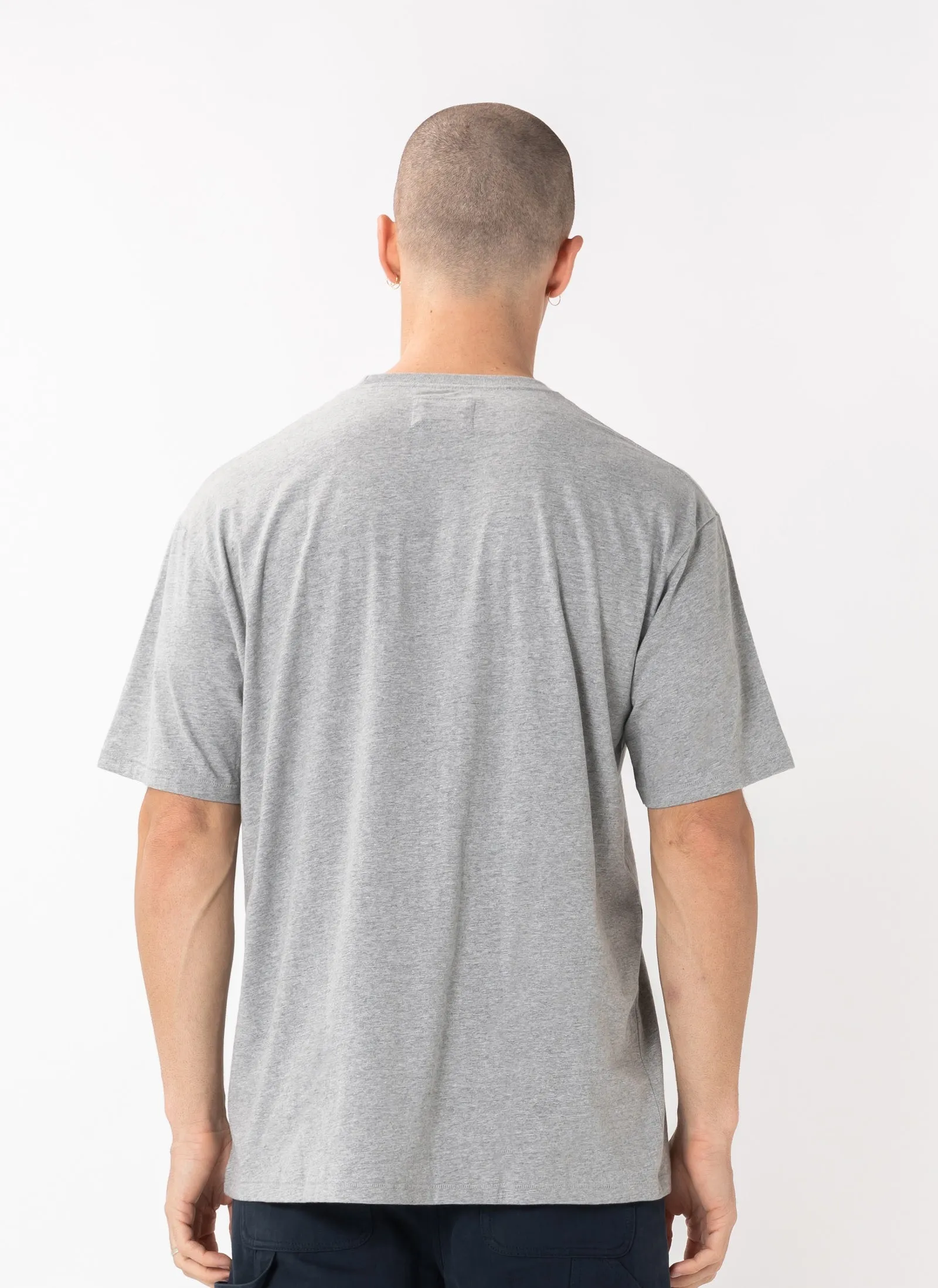 College Homie Tee Grey Melange sold by Barney Cools product image thumbnail 5
