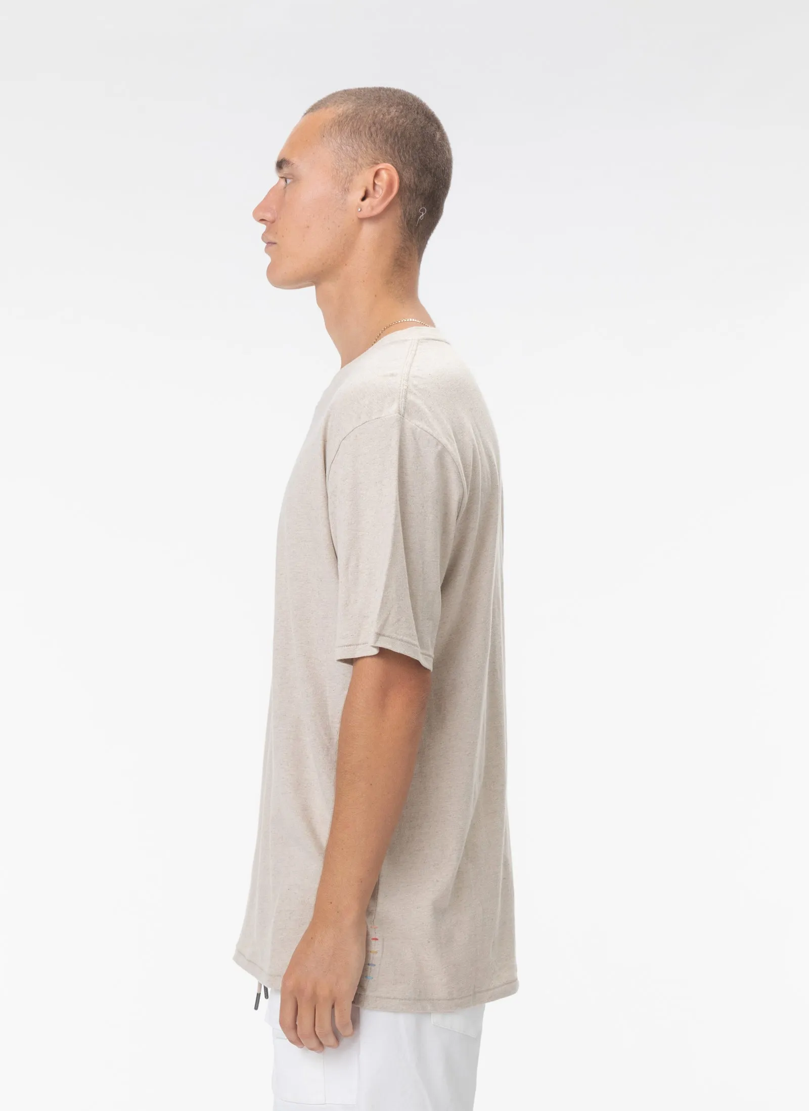 Lucia Linen Tee Beige sold by Barney Cools product image thumbnail 4