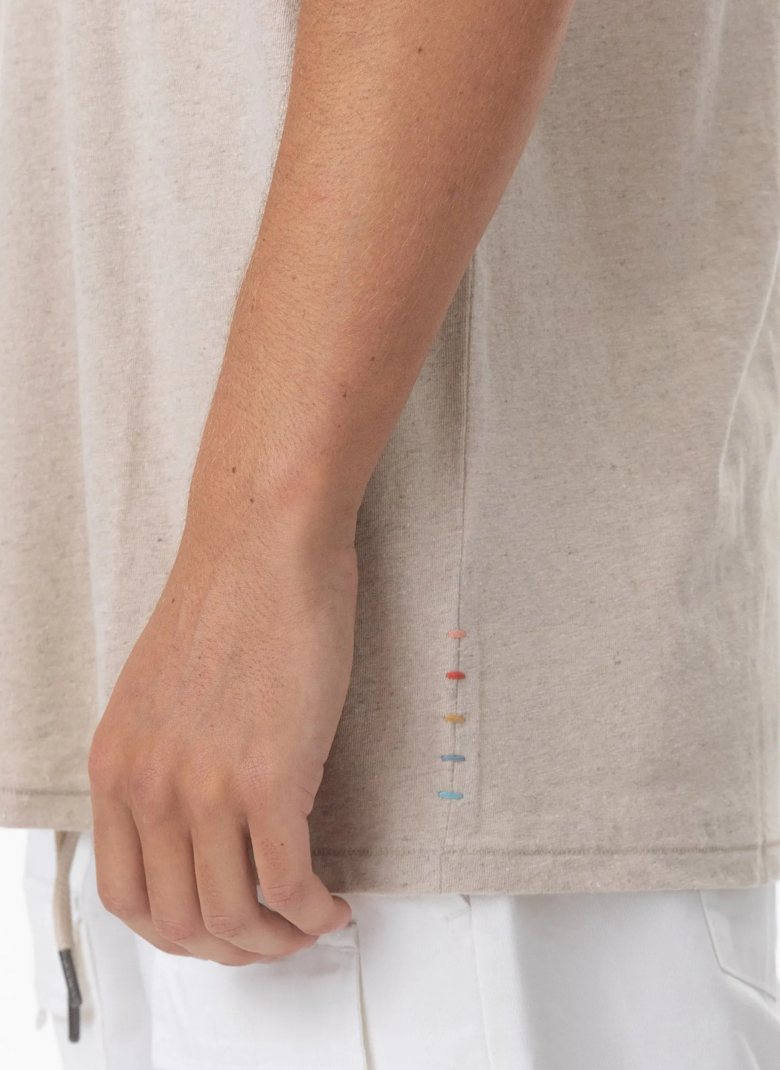 Lucia Linen Tee Beige sold by Barney Cools product image thumbnail 5