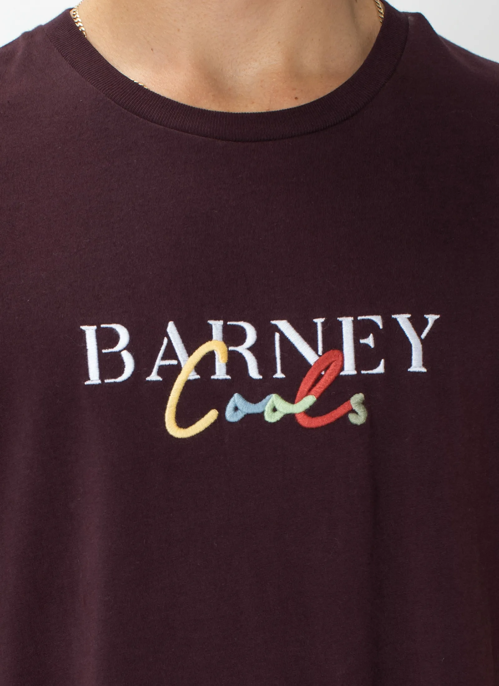 Colour Script Tee Oxblood sold by Barney Cools product image thumbnail 2