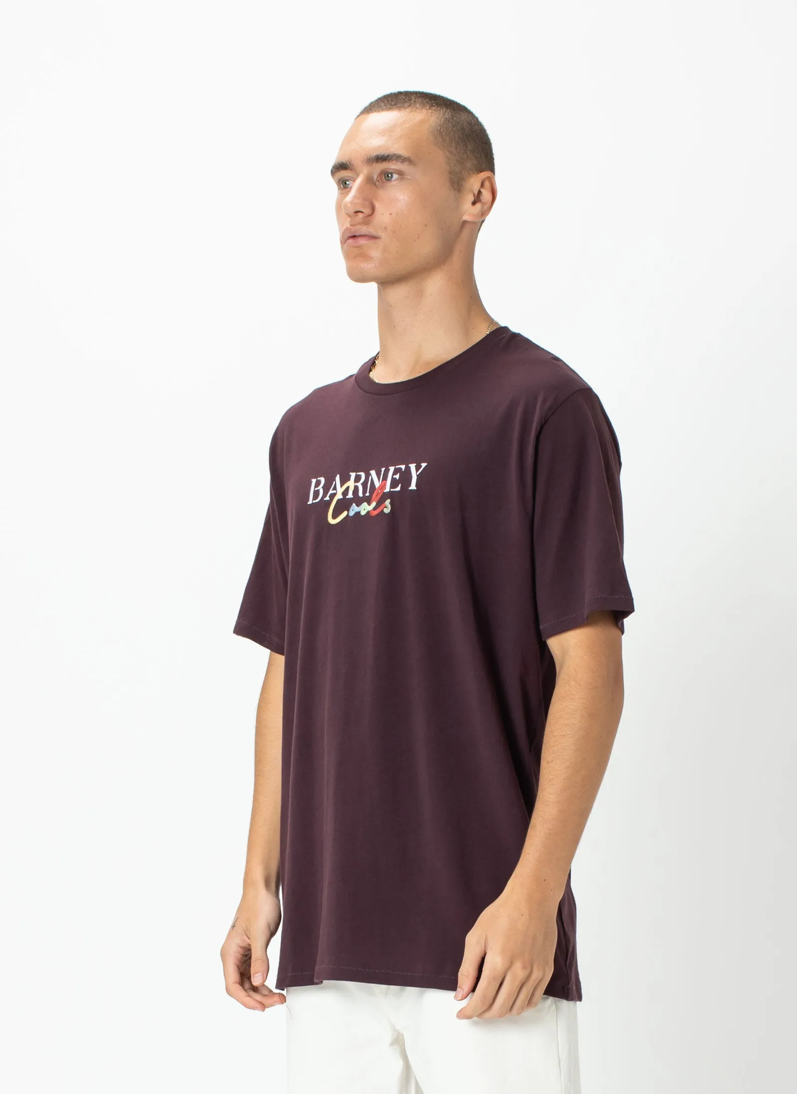 Colour Script Tee Oxblood sold by Barney Cools product image thumbnail 3