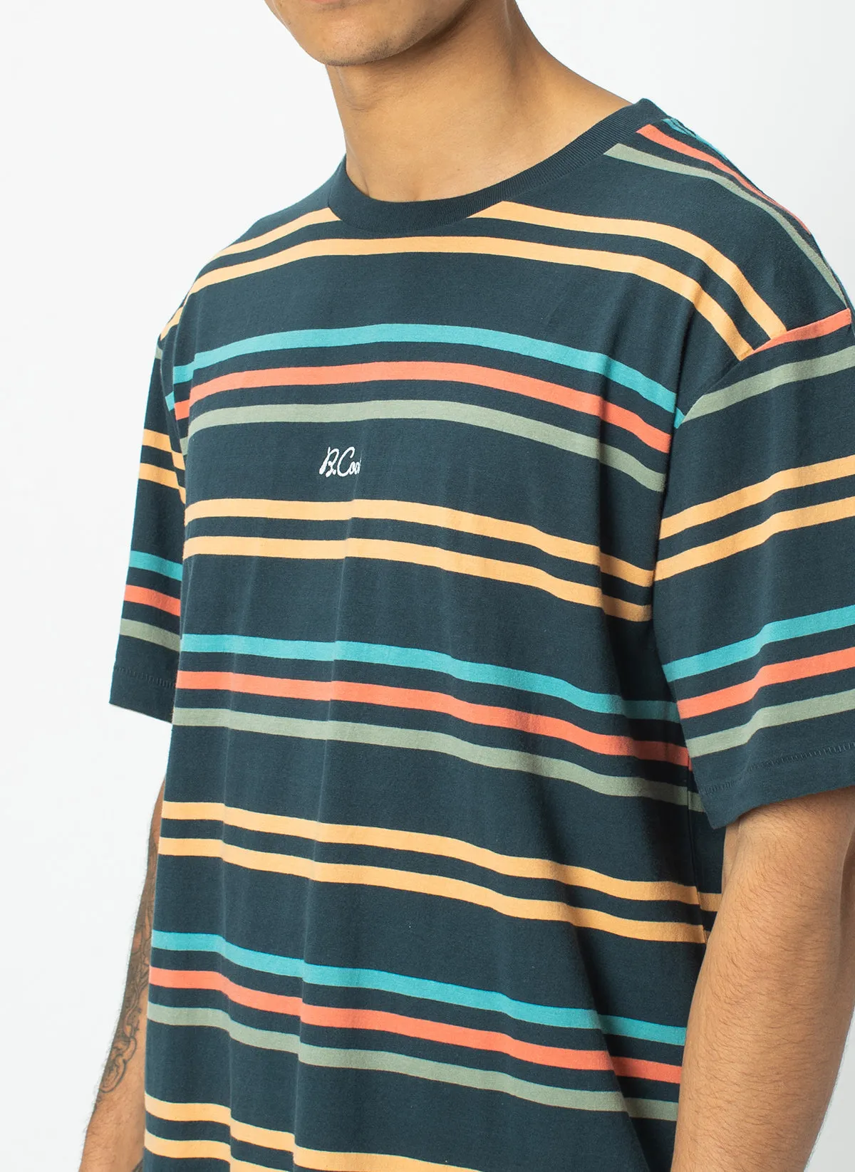 Homie Tee Navy Stripe sold by Barney Cools product image thumbnail 2