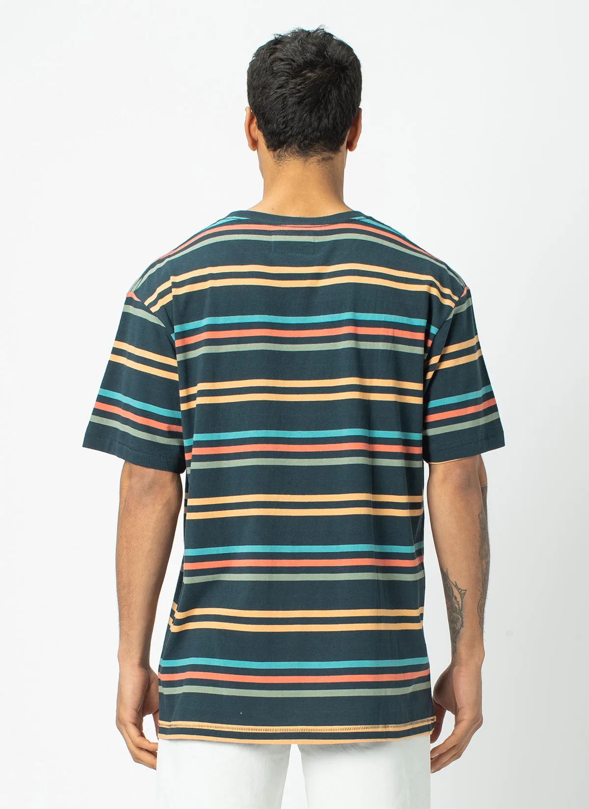 Homie Tee Navy Stripe sold by Barney Cools product image thumbnail 5