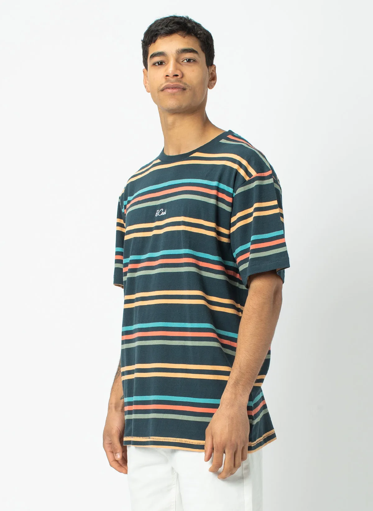 Homie Tee Navy Stripe sold by Barney Cools product image thumbnail 3