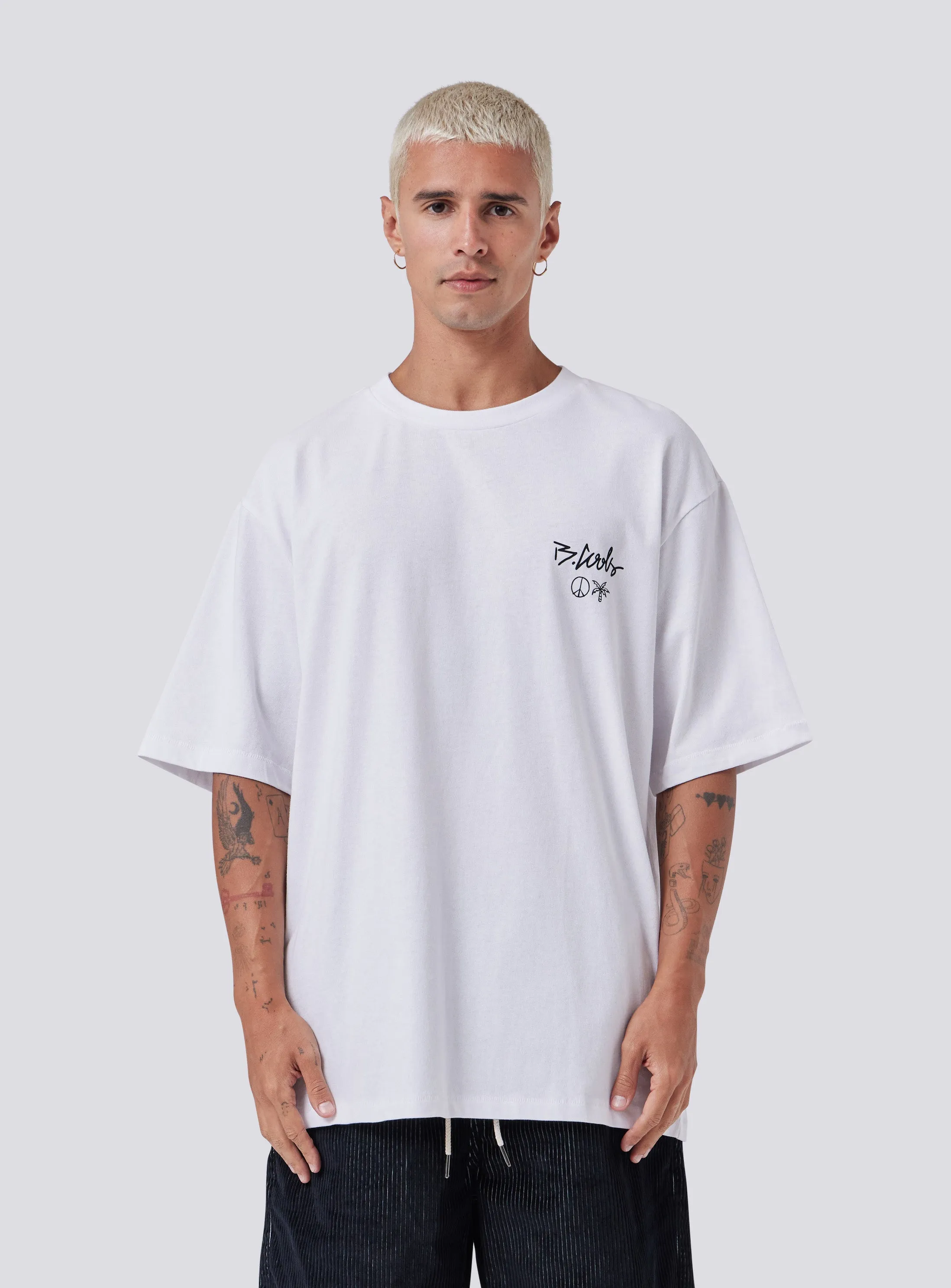 YC Tee White sold by Barney Cools