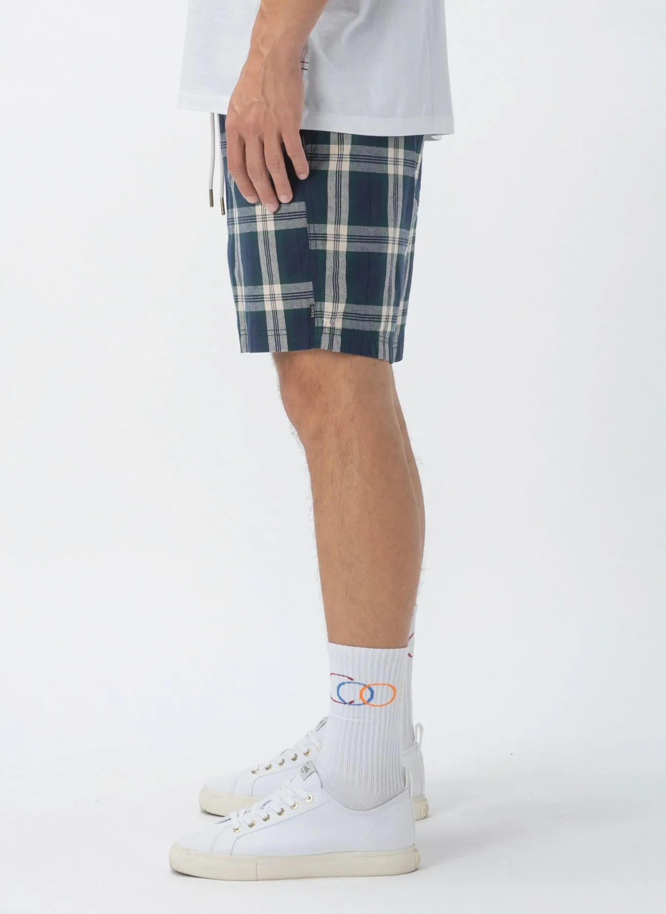 Poolside 17" Short Navy Check sold by Barney Cools product image thumbnail 3