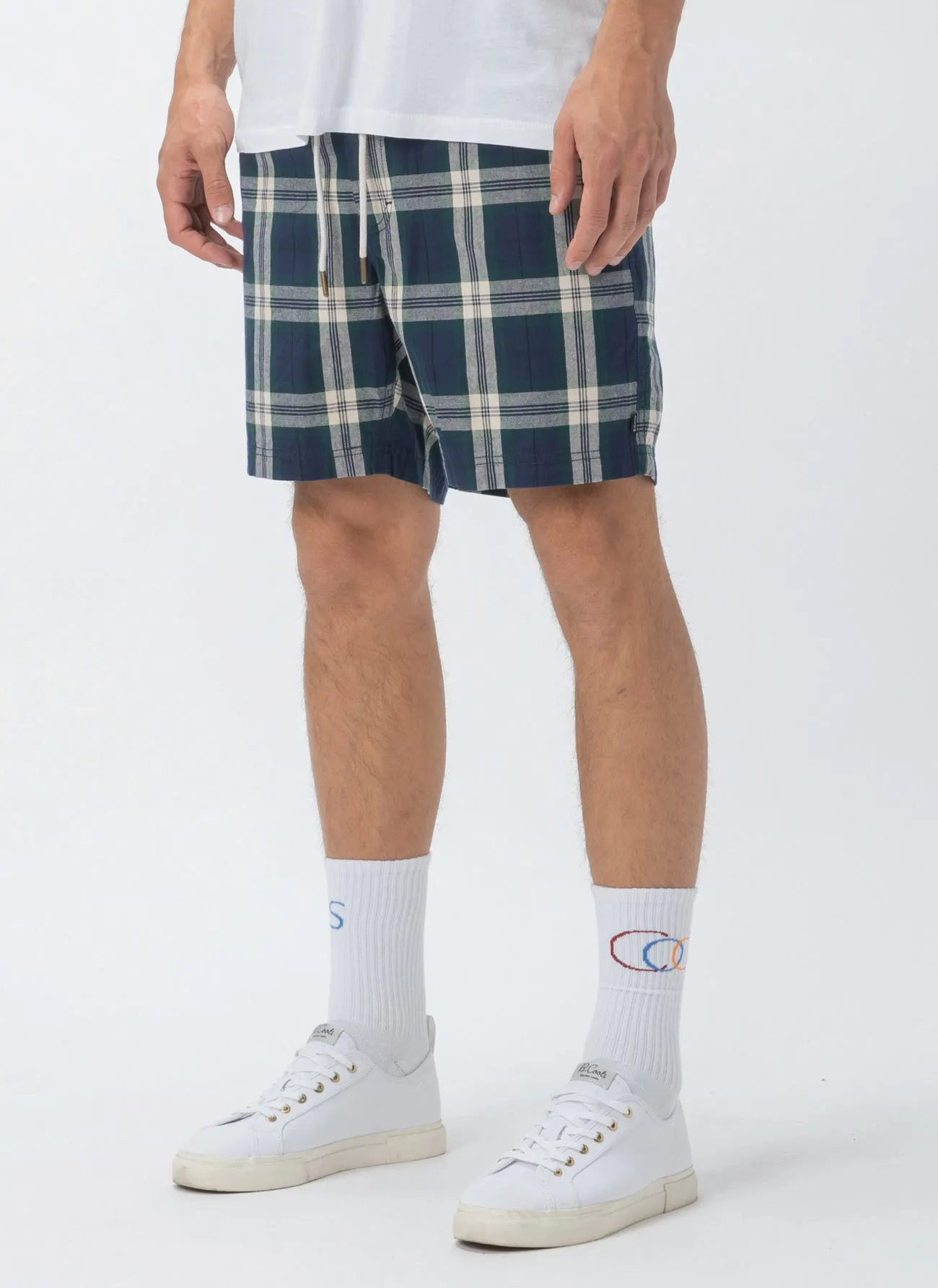 Poolside 17" Short Navy Check sold by Barney Cools product image thumbnail 2