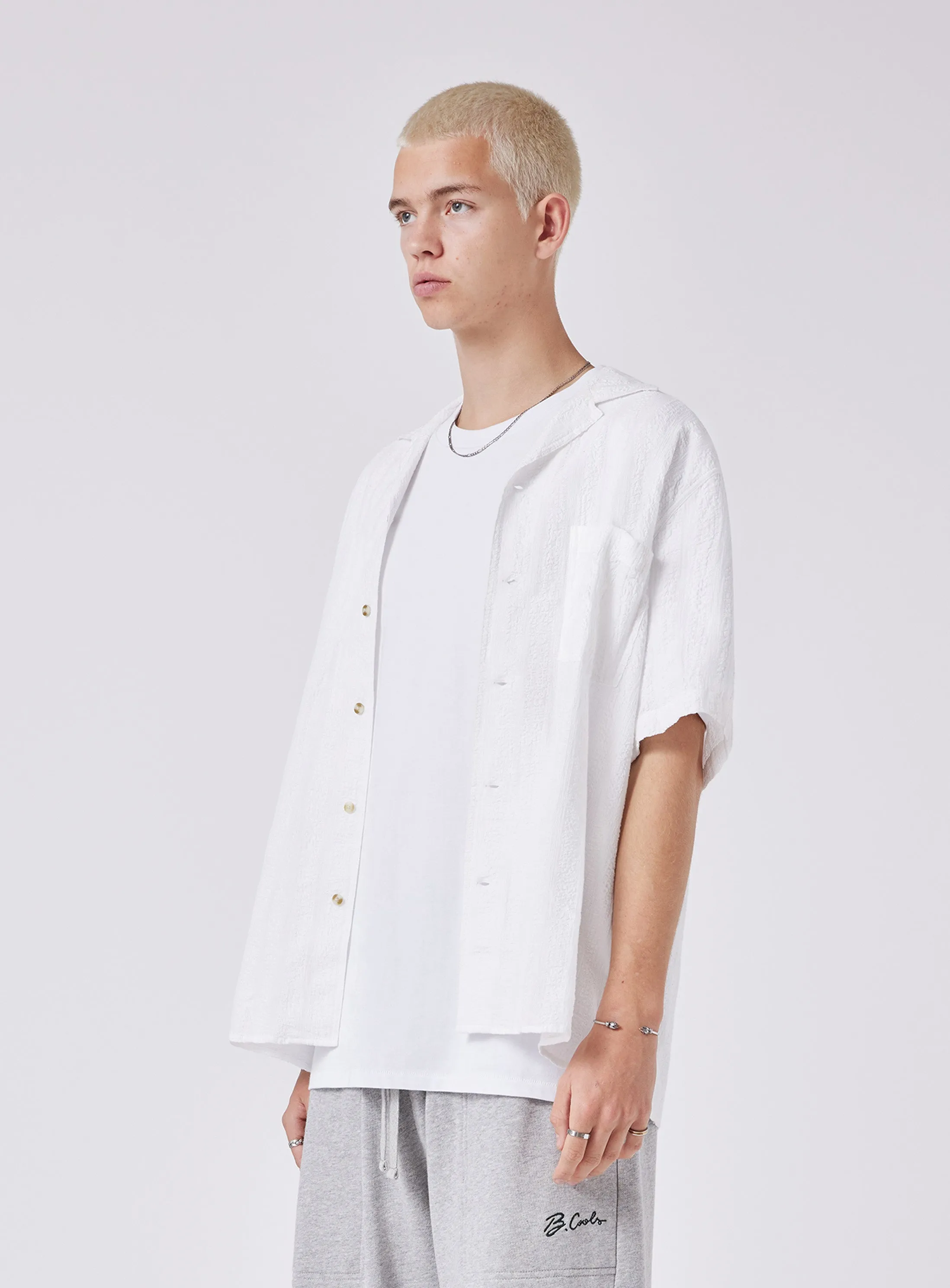 Resort Shirt White Seersucker sold by Barney Cools product image thumbnail 3