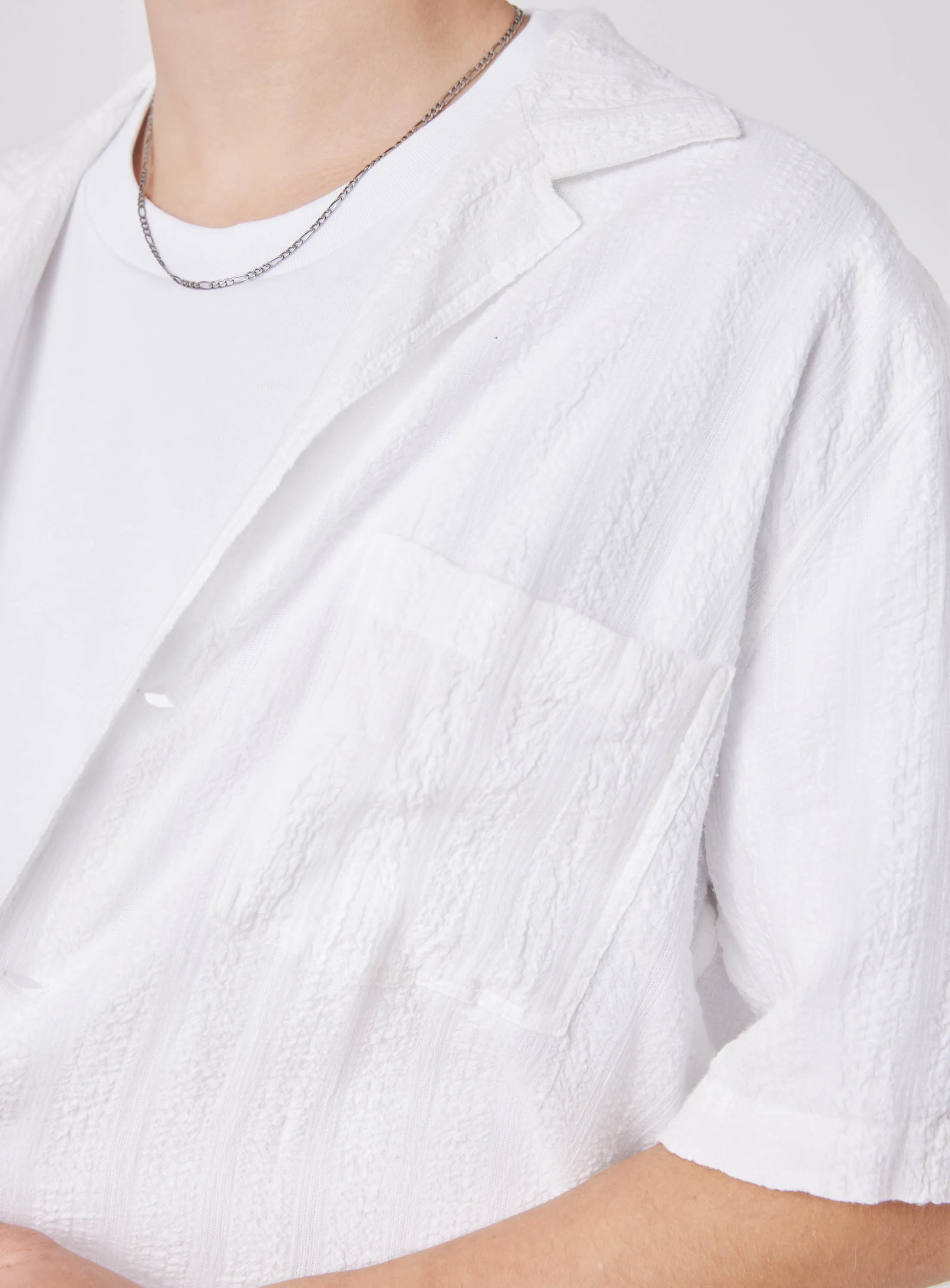 Resort Shirt White Seersucker sold by Barney Cools product image thumbnail 2