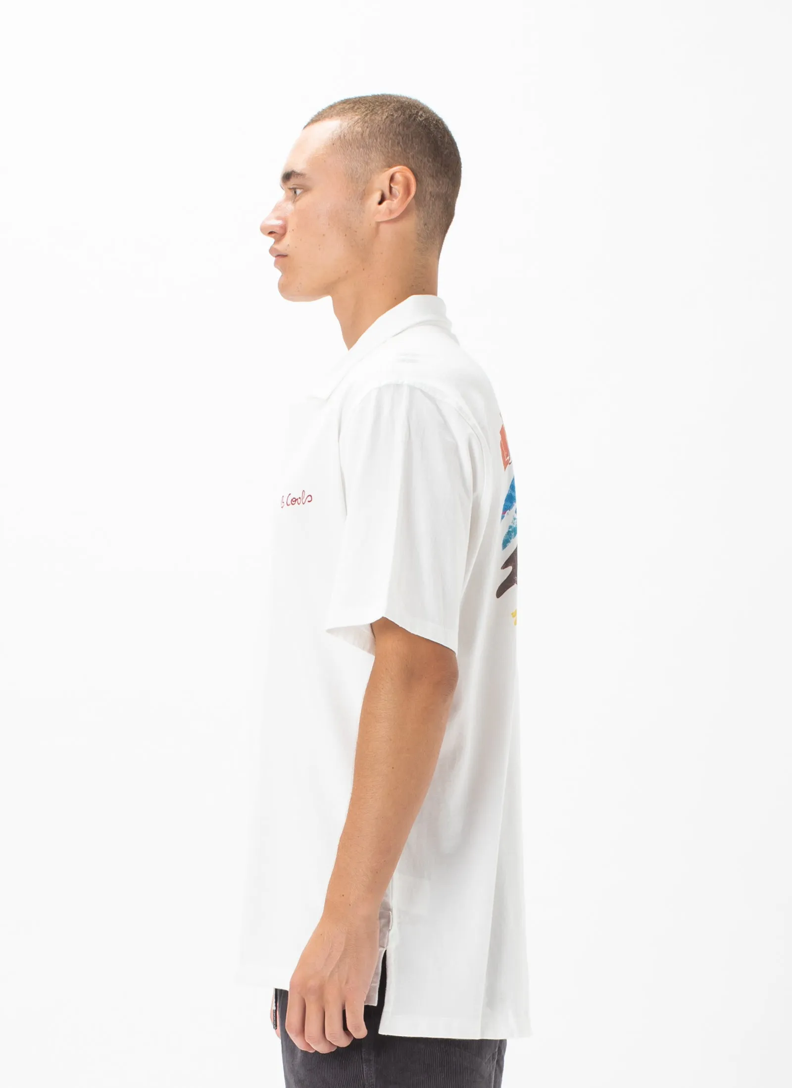 Comfy Camp-Collar Shirt White sold by Barney Cools product image thumbnail 5