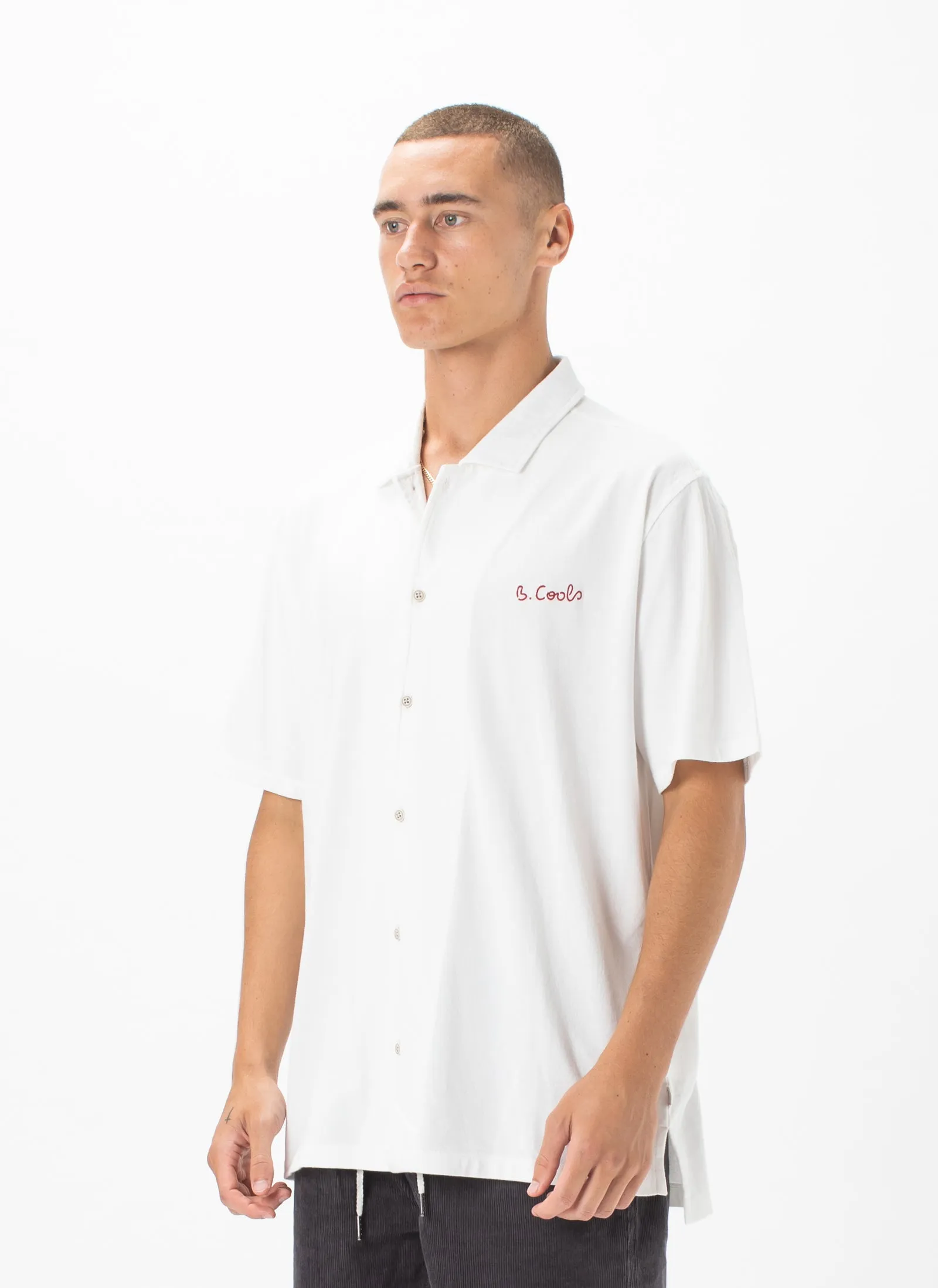 Comfy Camp-Collar Shirt White sold by Barney Cools product image thumbnail 4