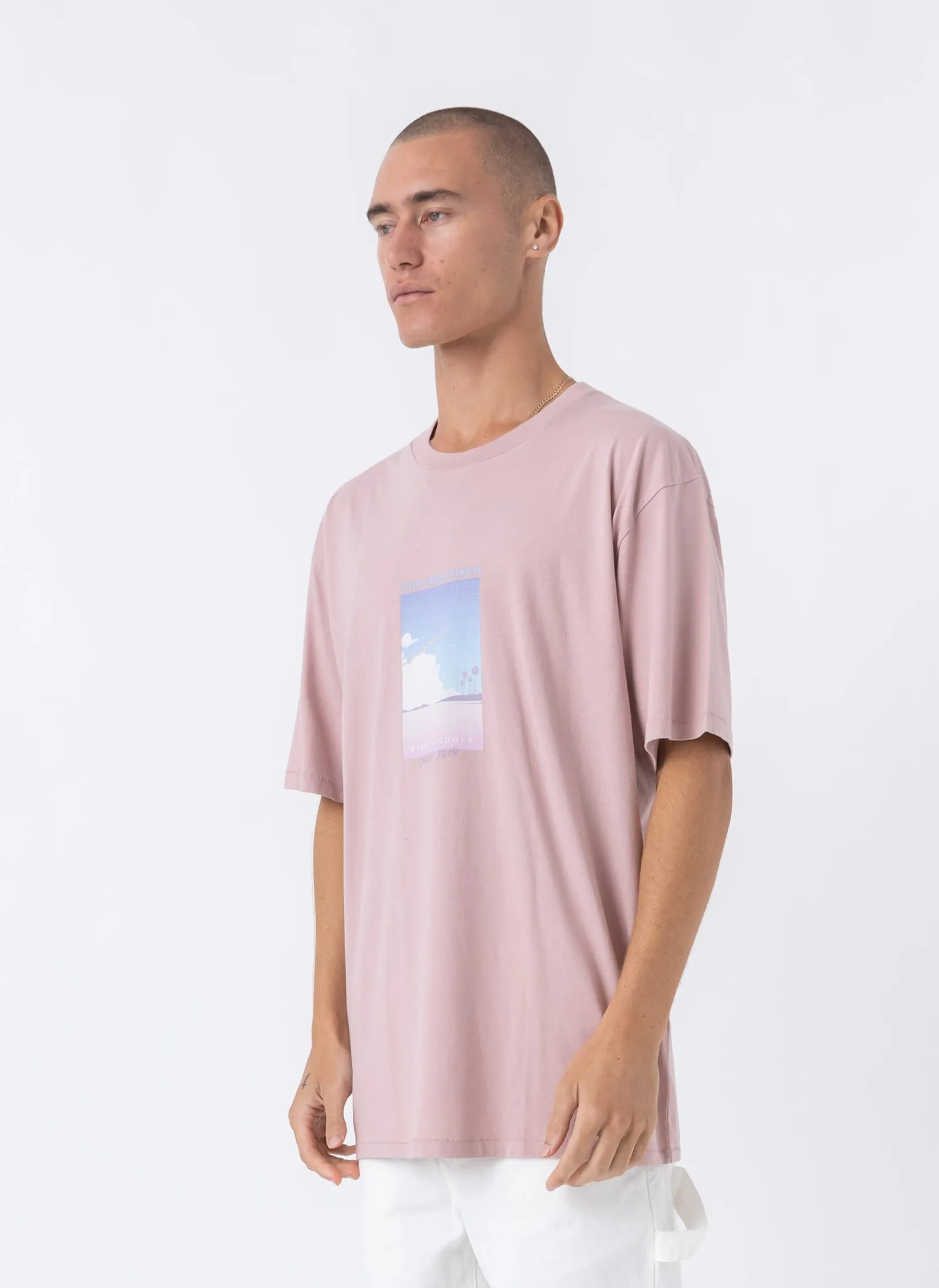 Disco Homie Tee Old Rose sold by Barney Cools product image thumbnail 4