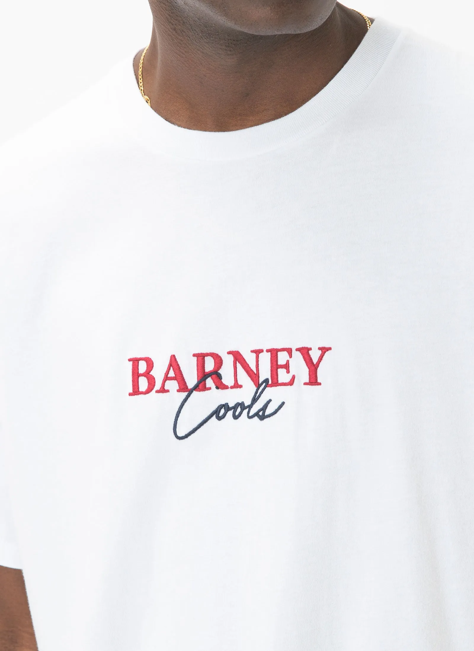 Script Embro Tee White sold by Barney Cools product image thumbnail 2