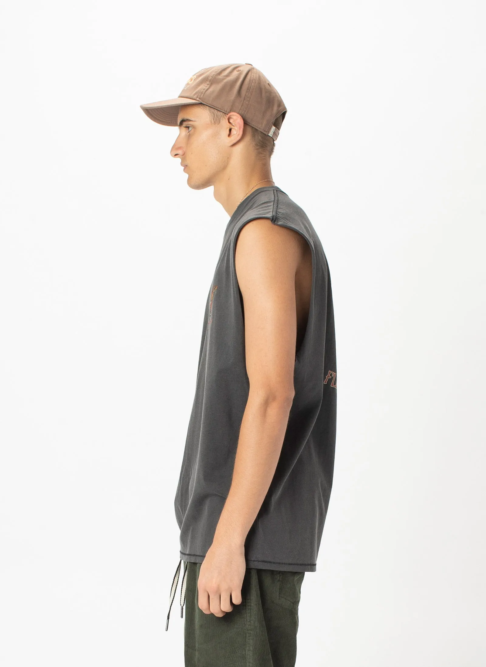 Galah Muscle Tee Pigment Black sold by Barney Cools product image thumbnail 4