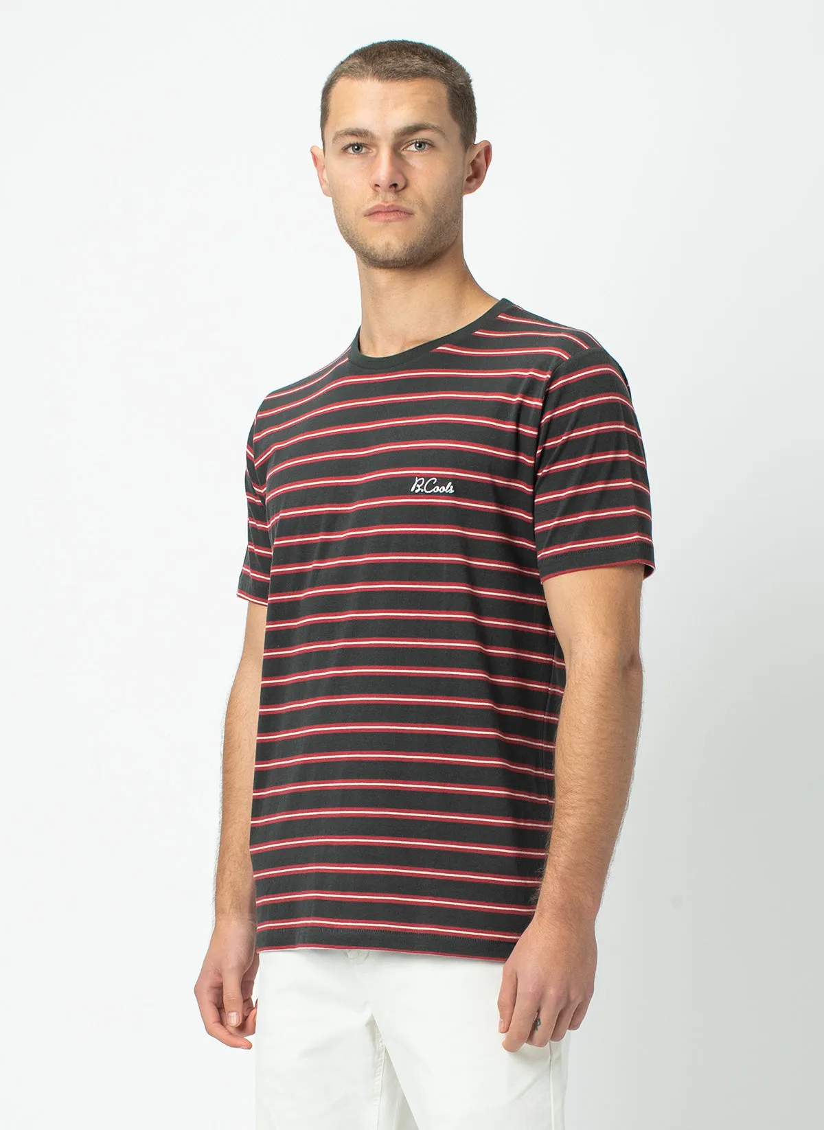 B.Cools Embro Tee Black Stripe sold by Barney Cools product image thumbnail 3