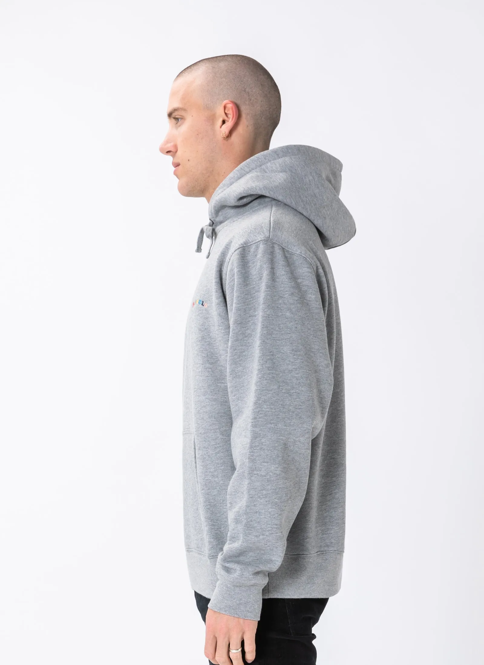 B.Nostalgic Hood Sweatshirt Grey Melange sold by Barney Cools product image thumbnail 4