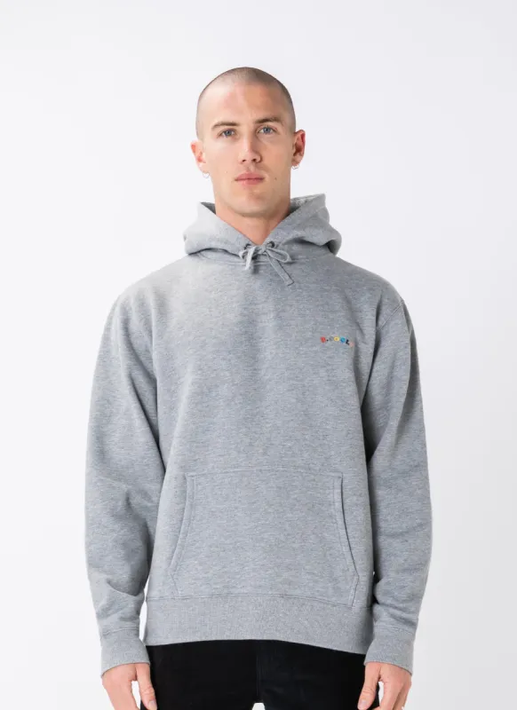 B.Nostalgic Hood Sweatshirt Grey Melange sold by Barney Cools