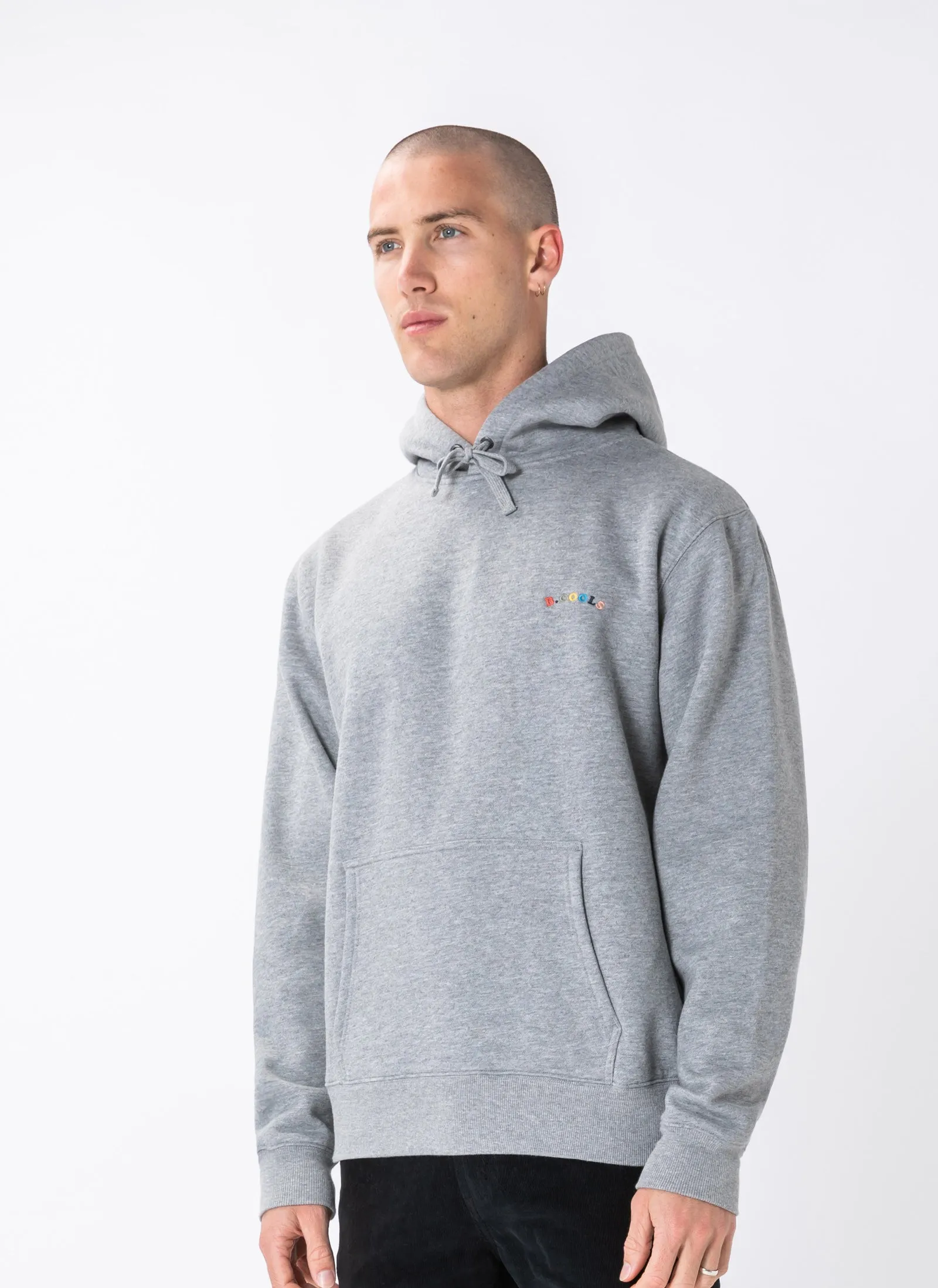 B.Nostalgic Hood Sweatshirt Grey Melange sold by Barney Cools product image thumbnail 3